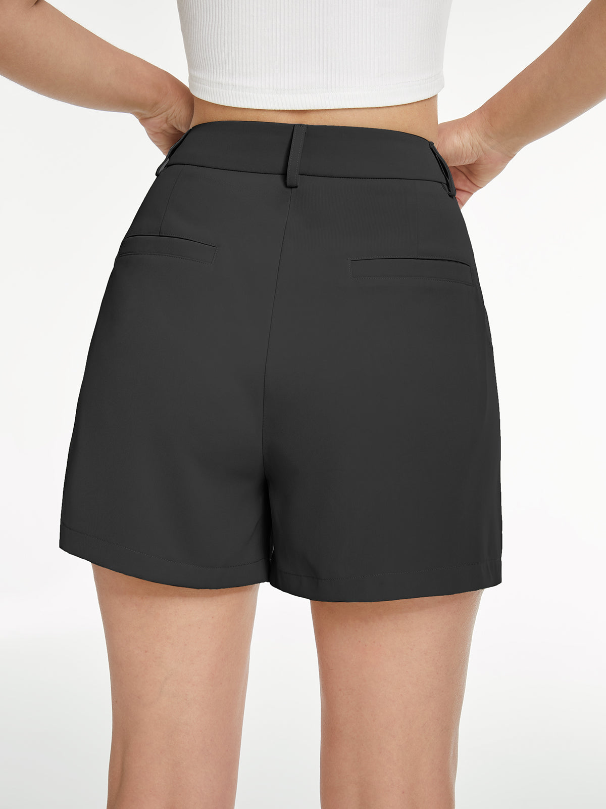 Pastellfarbene Shorts mit hoher Taille