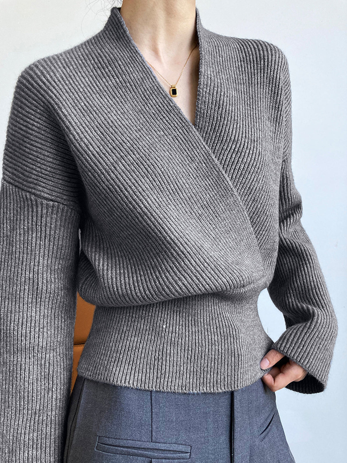 She's Effortless Wrap-tröja