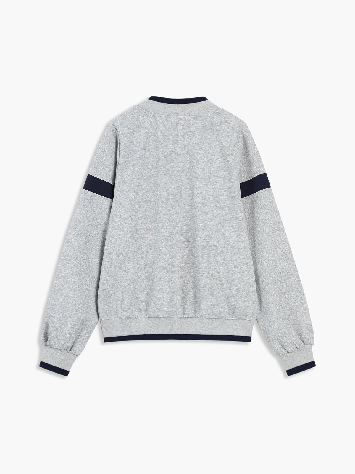 Oversize-Sweatshirt mit Kontrastbesatz