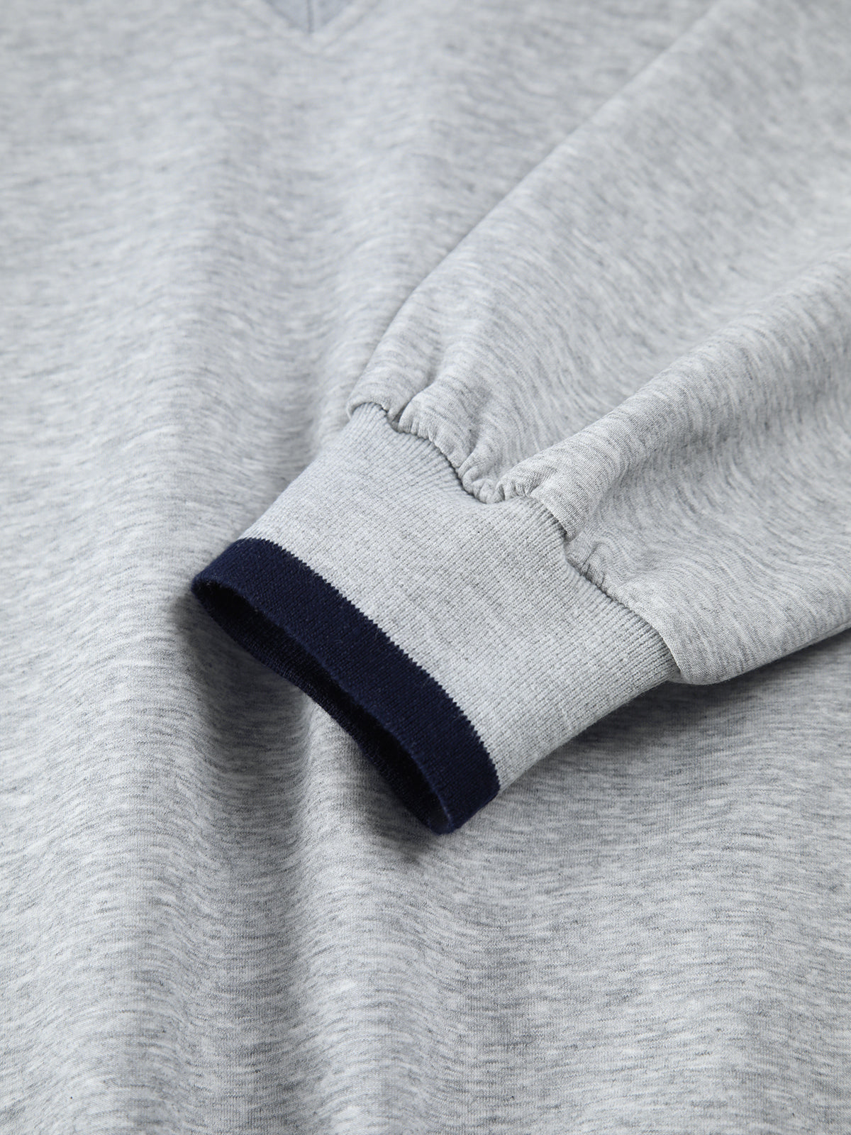 Oversize-Sweatshirt mit Kontrastbesatz