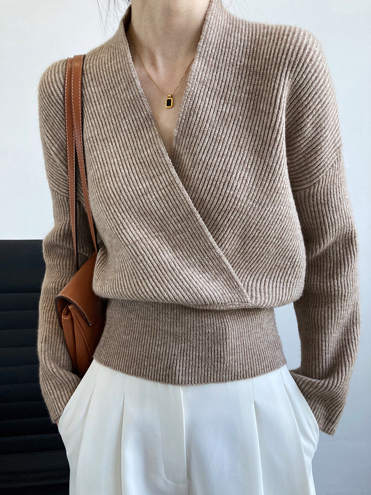 She's Effortless Wrap-tröja