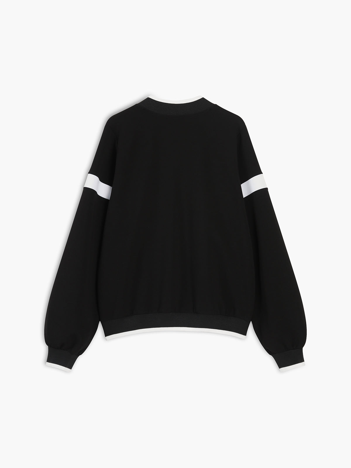 Oversize-Sweatshirt mit Kontrastbesatz