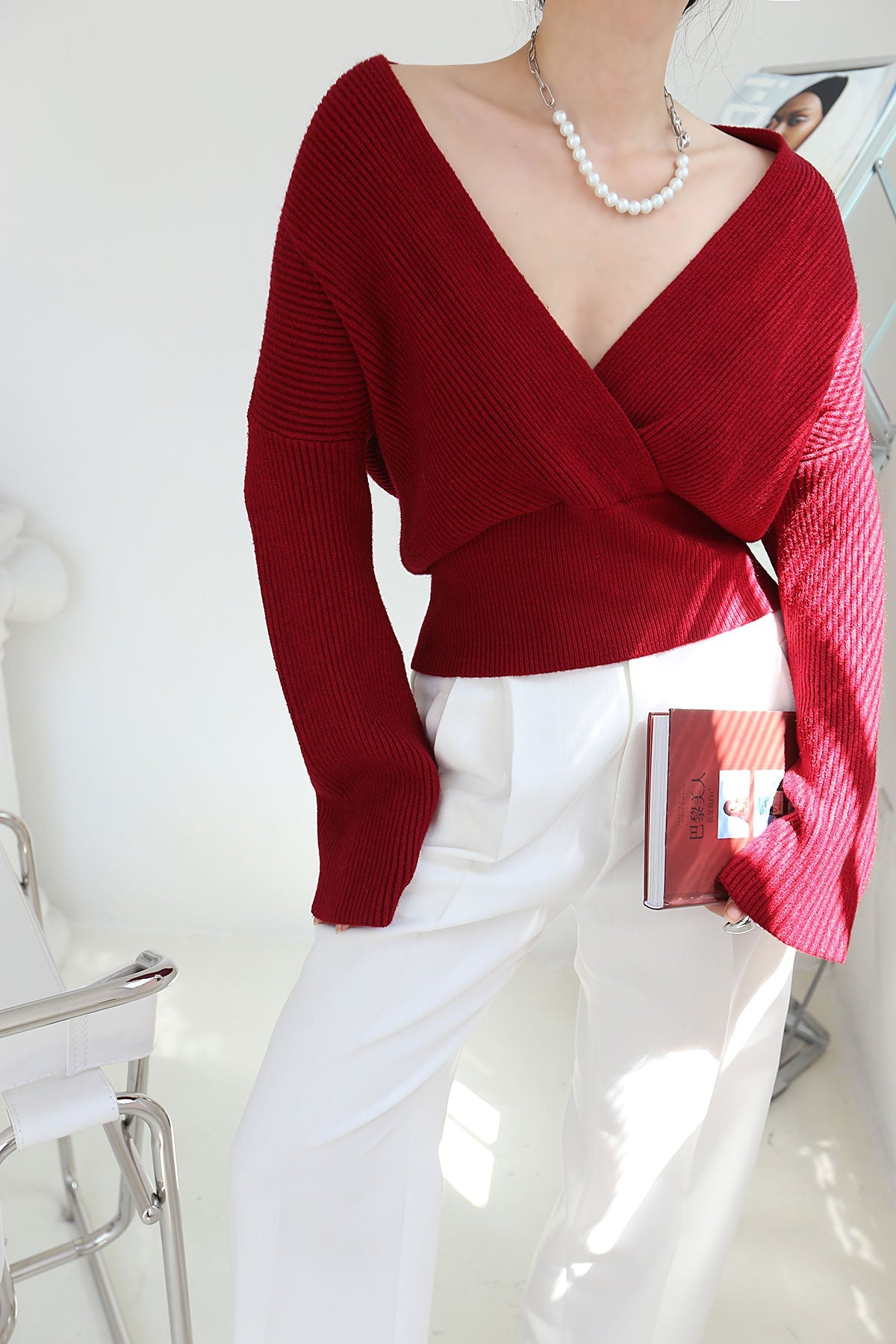 She's Effortless Wrap-tröja
