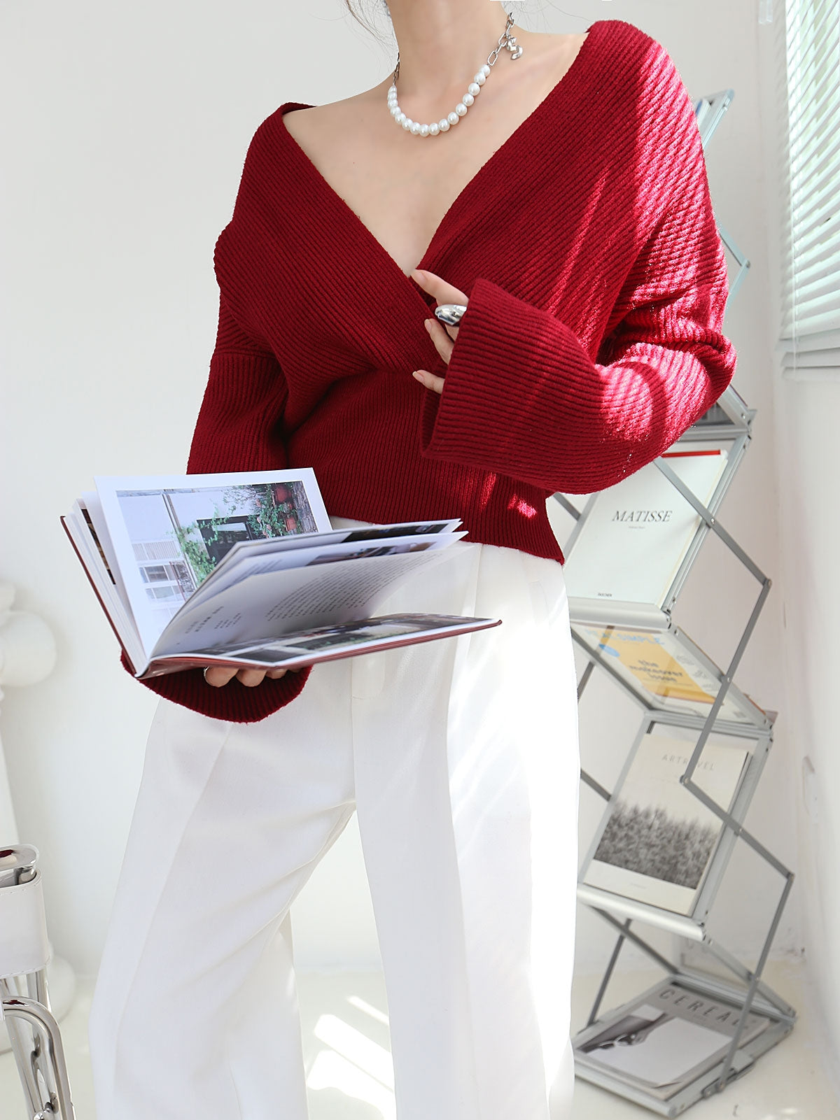 She's Effortless Wrap-tröja