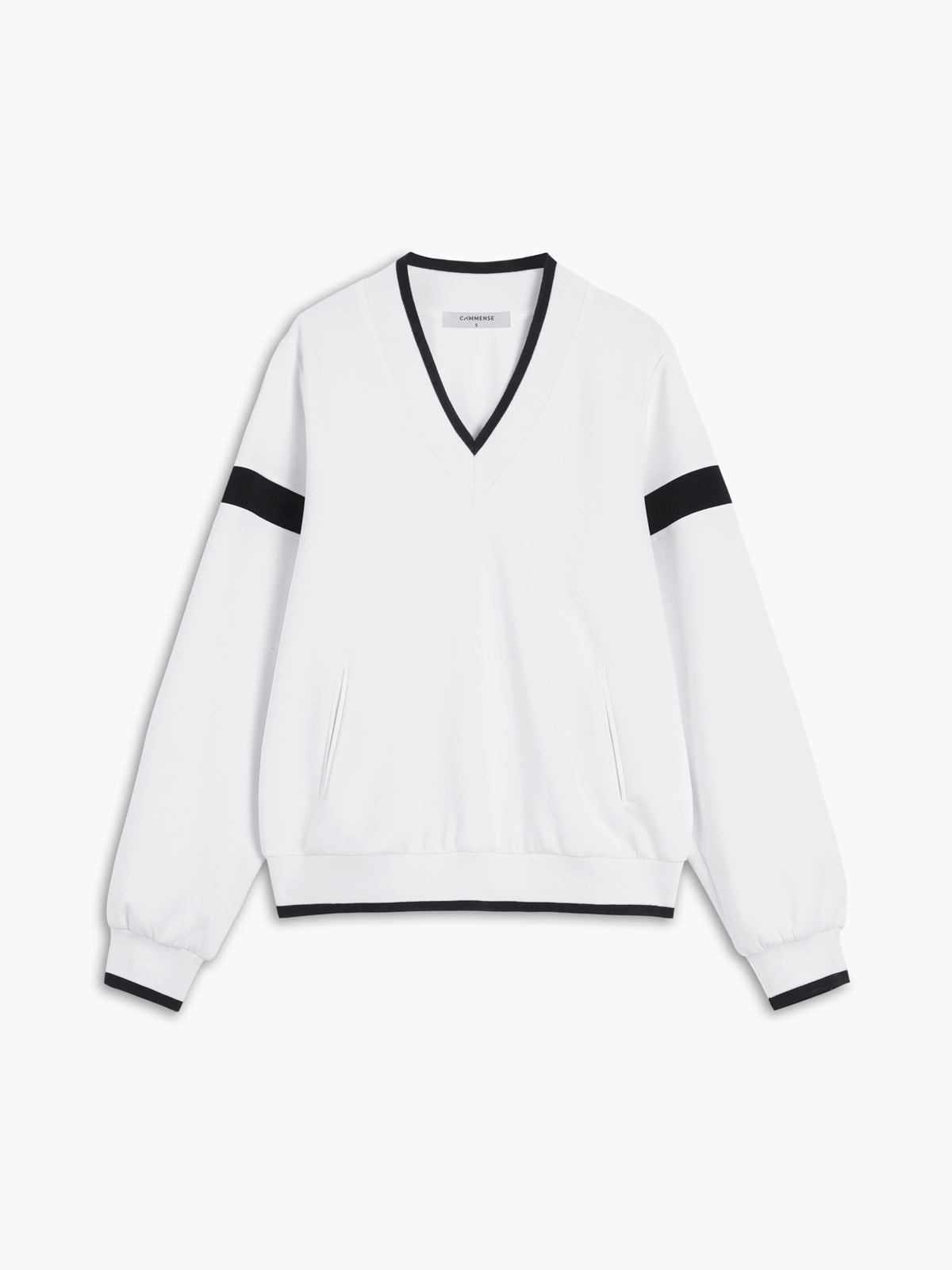 Oversize-Sweatshirt mit Kontrastbesatz