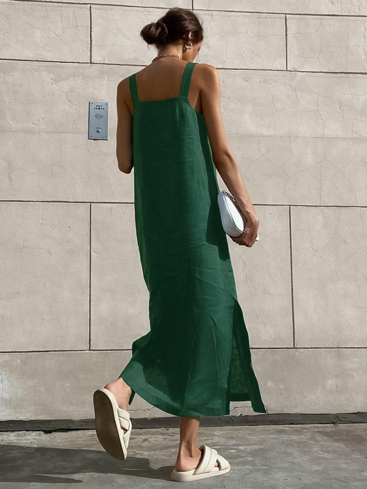 Minimalism – Langes Camisole-Kleid aus Baumwolle