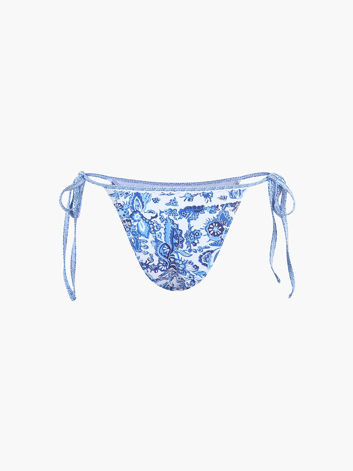 Bedrucktes Neckholder-Bikini-Set mit Knoten
