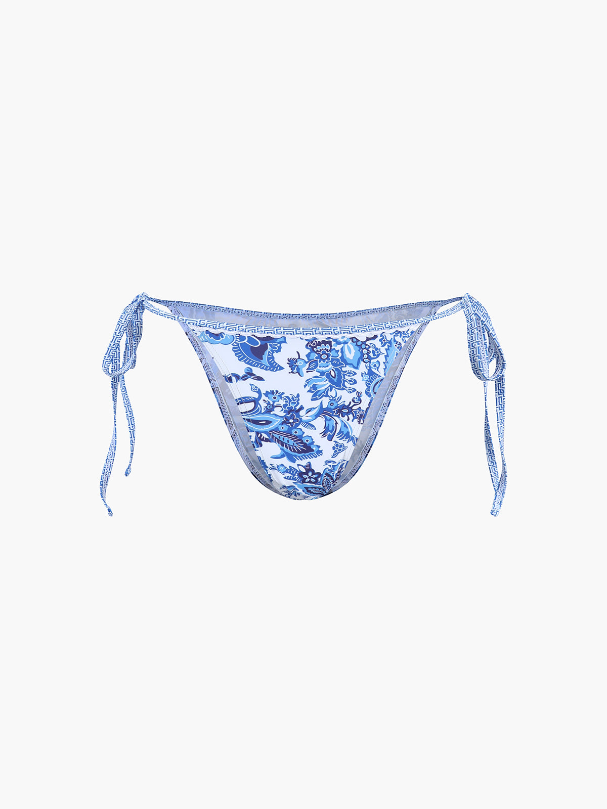 Bedrucktes Neckholder-Bikini-Set mit Knoten