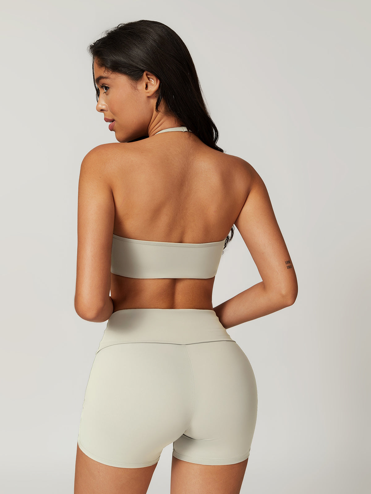 Halter Skinny Snabbtorkande Shorts Set