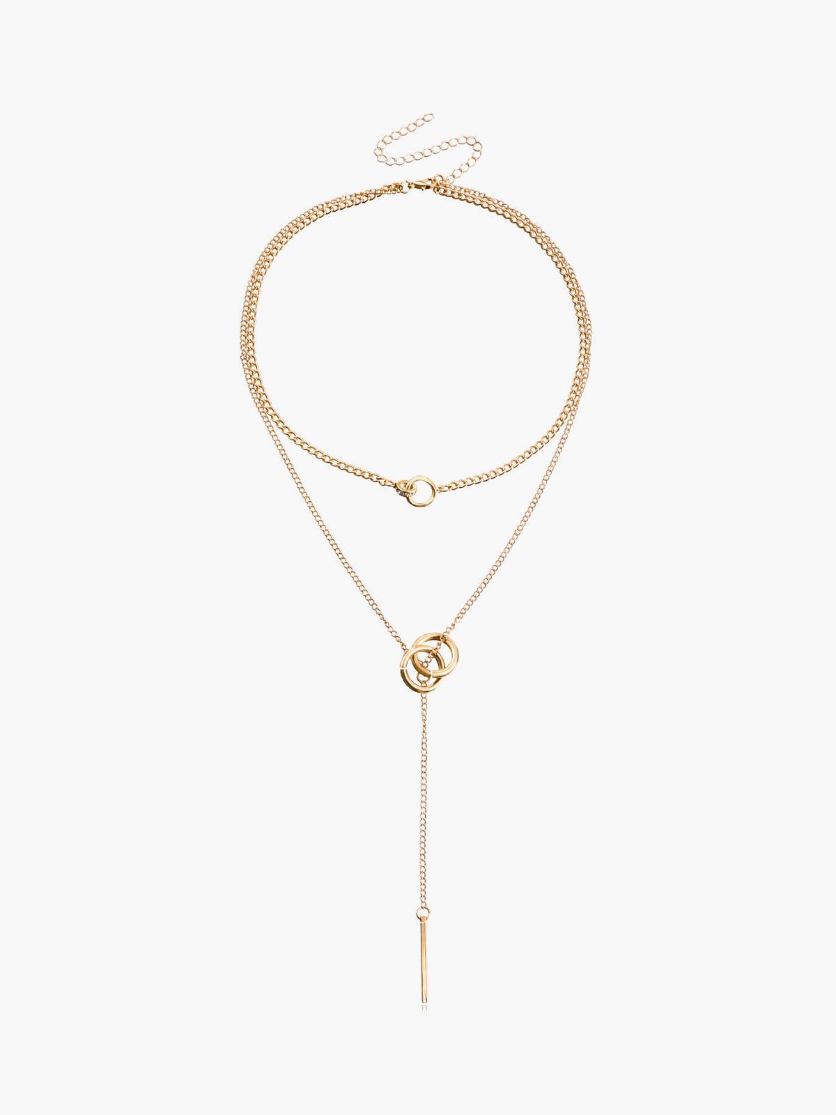 Halsband med dubbelt cirkelformad tofs