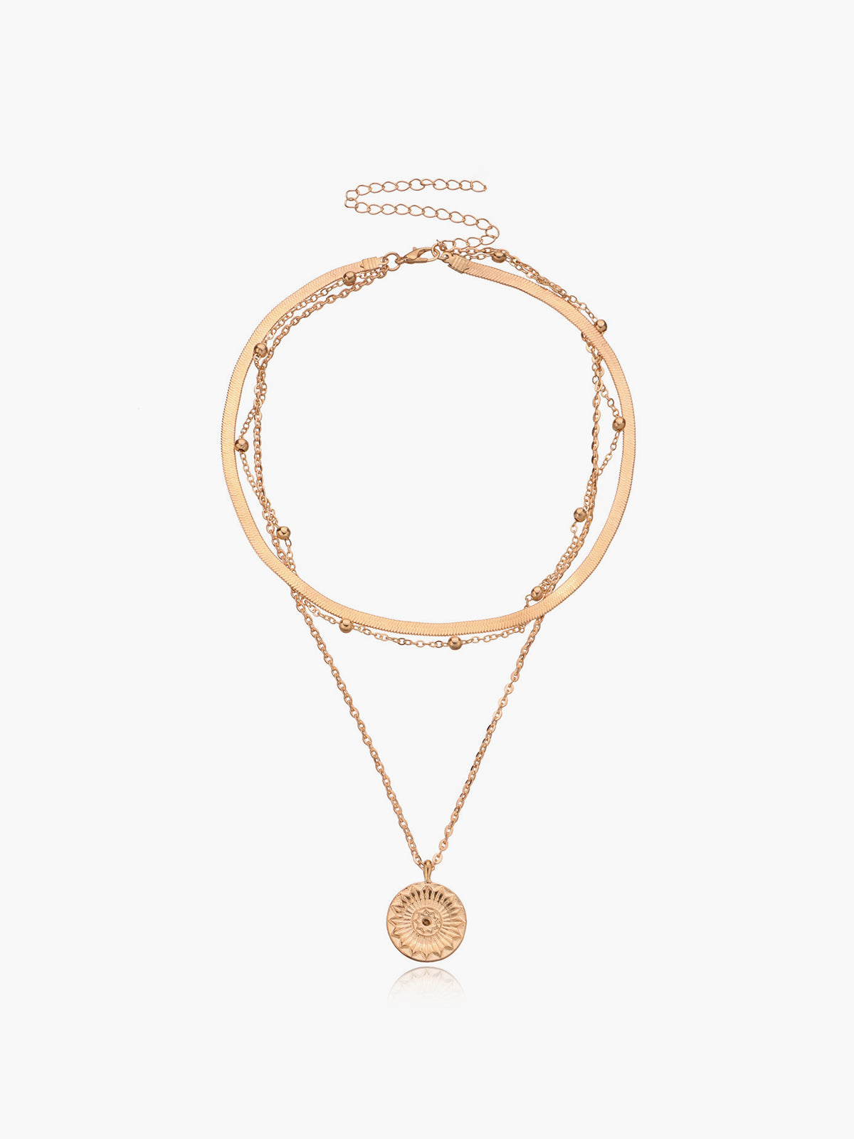 Halsband med flerskiktade kulor