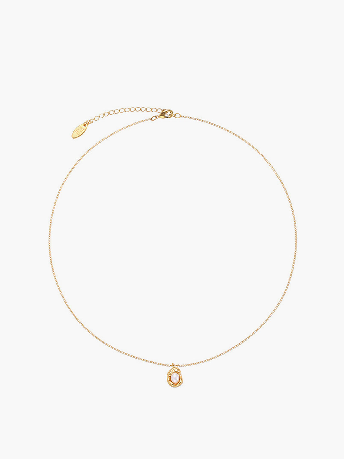 Halsband med gyllene dekorpärlor