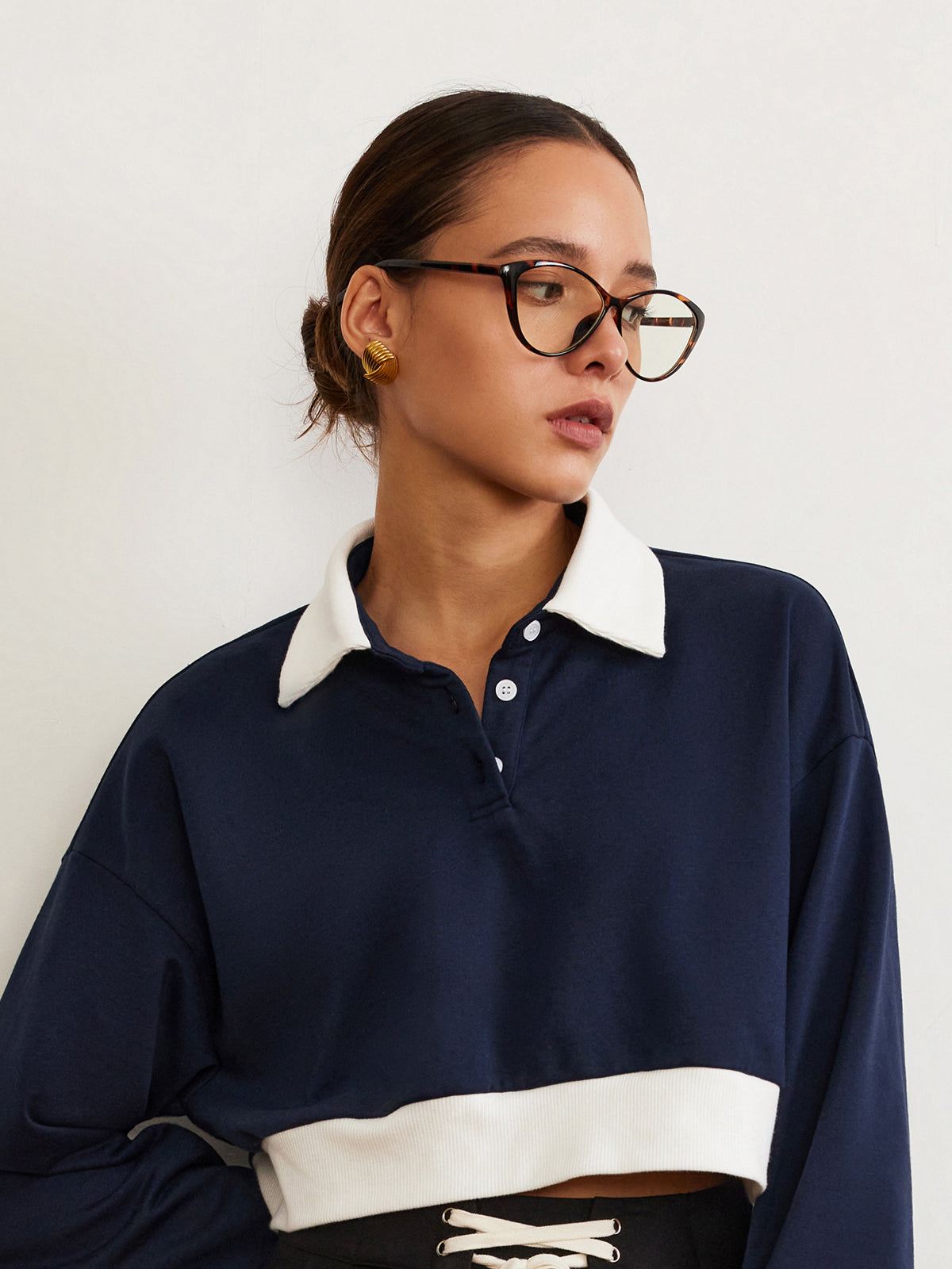 Retro-Cat-Eye-Brille mit Leopardenmuster