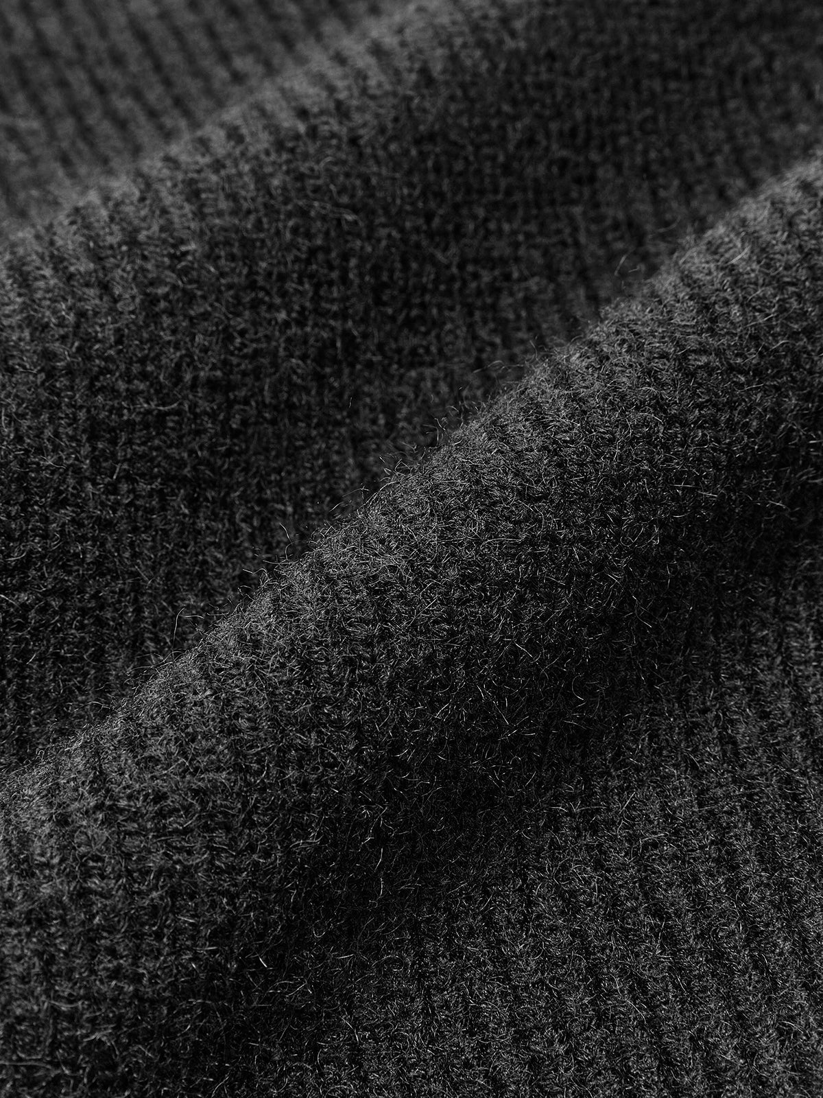Patchwork V-ringad tröja med knappar