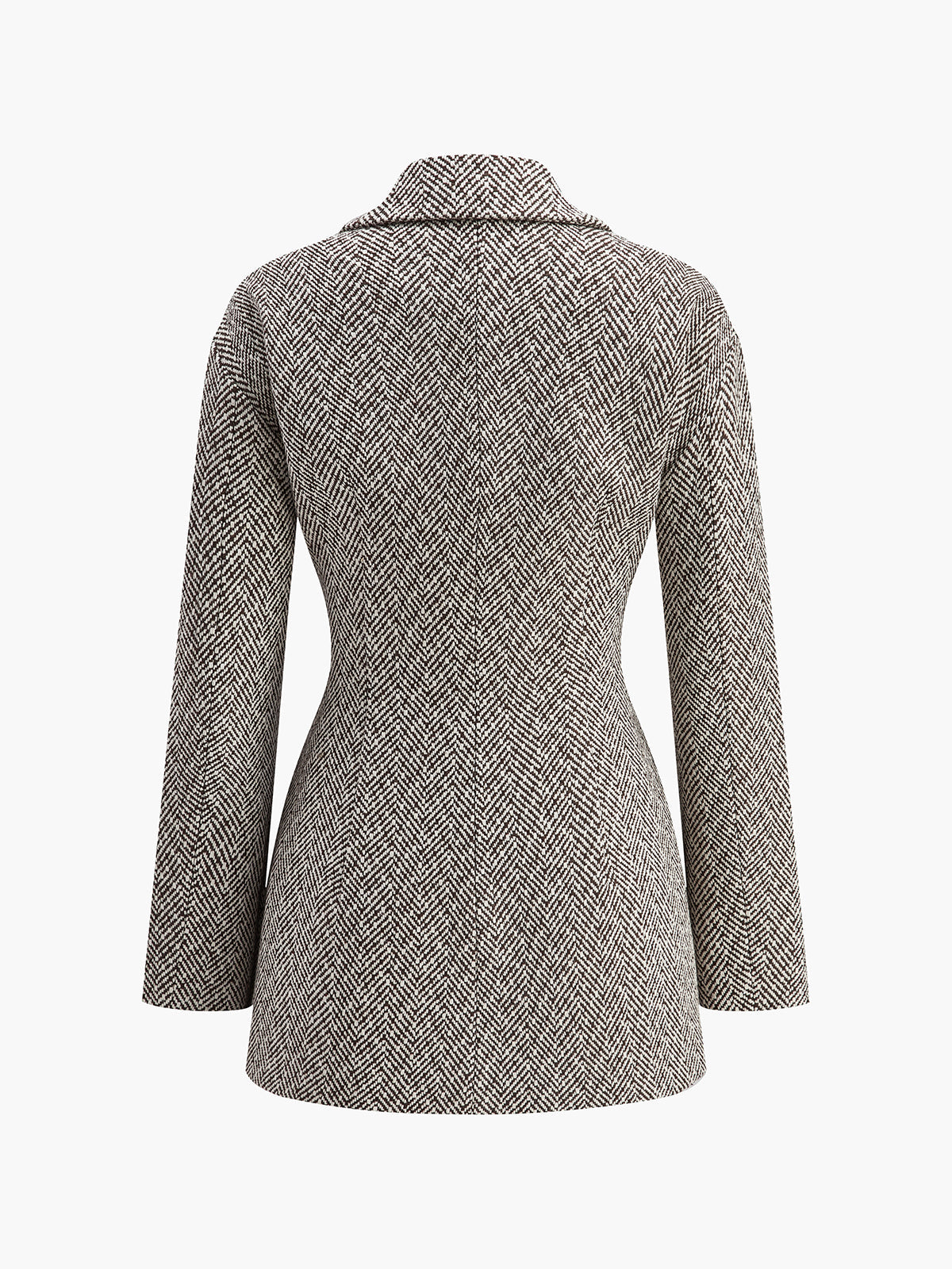 Chevron Lapel Kavaj med Spets