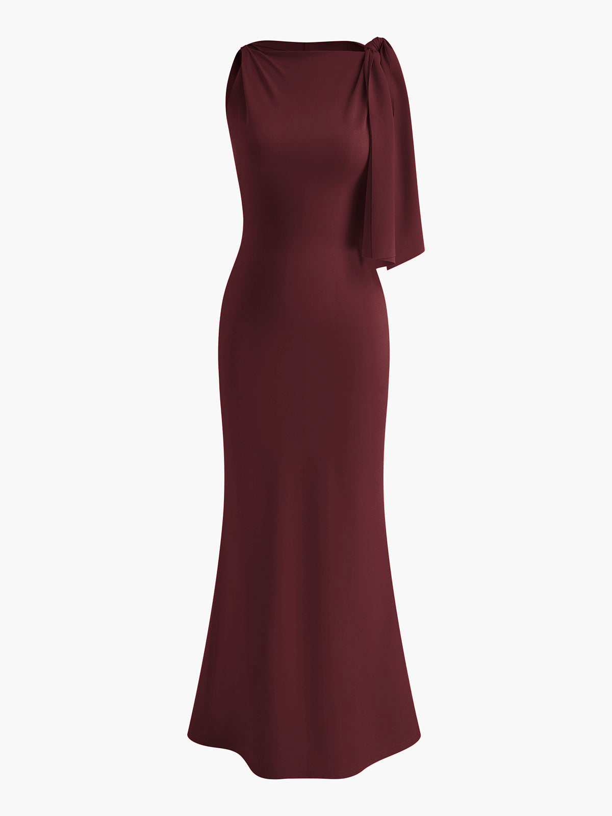 Beloved – Langes, ärmelloses Kleid mit Knoten