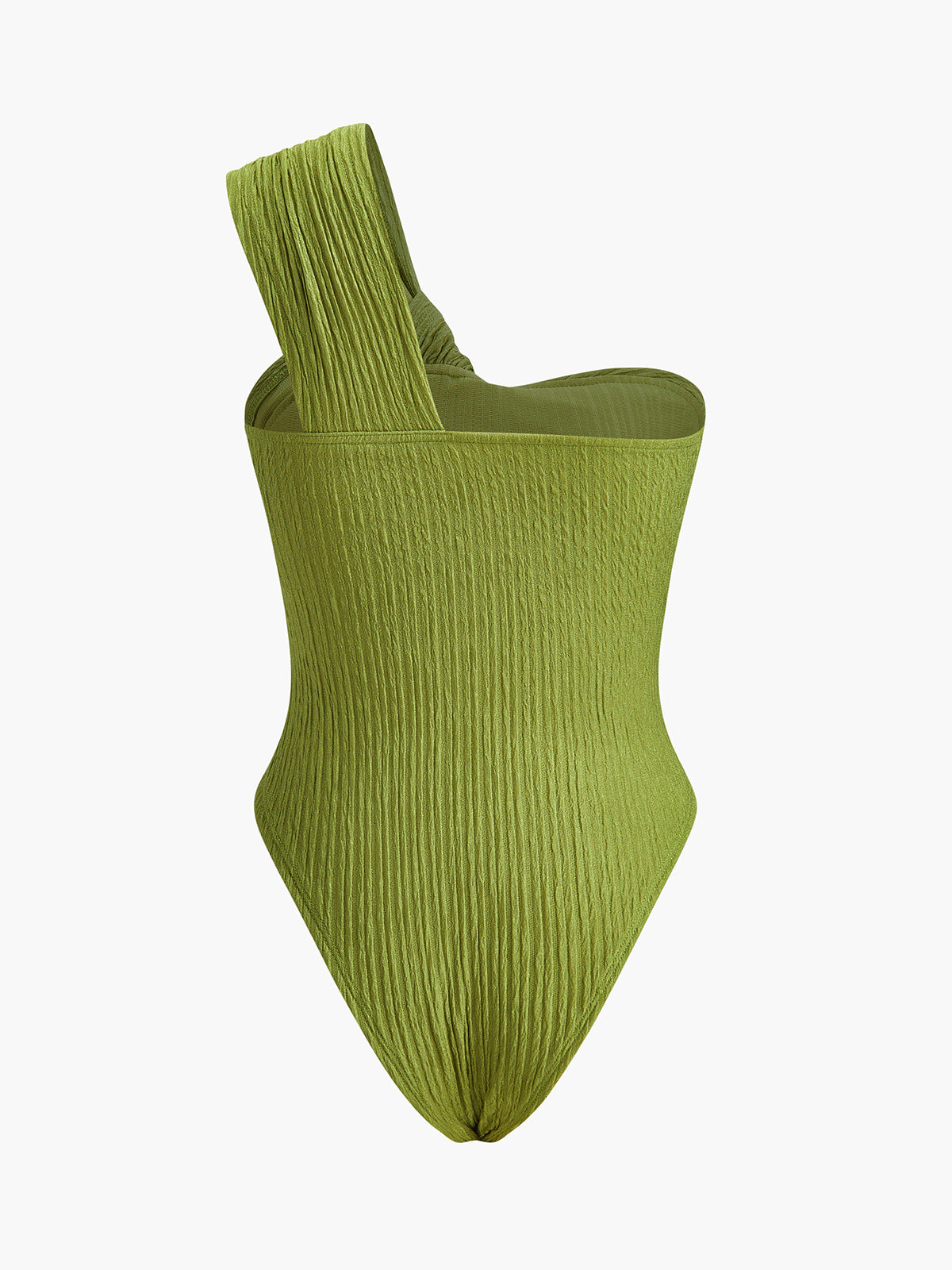 One-Shoulder-Bodysuit mit verdrehter Vorderseite