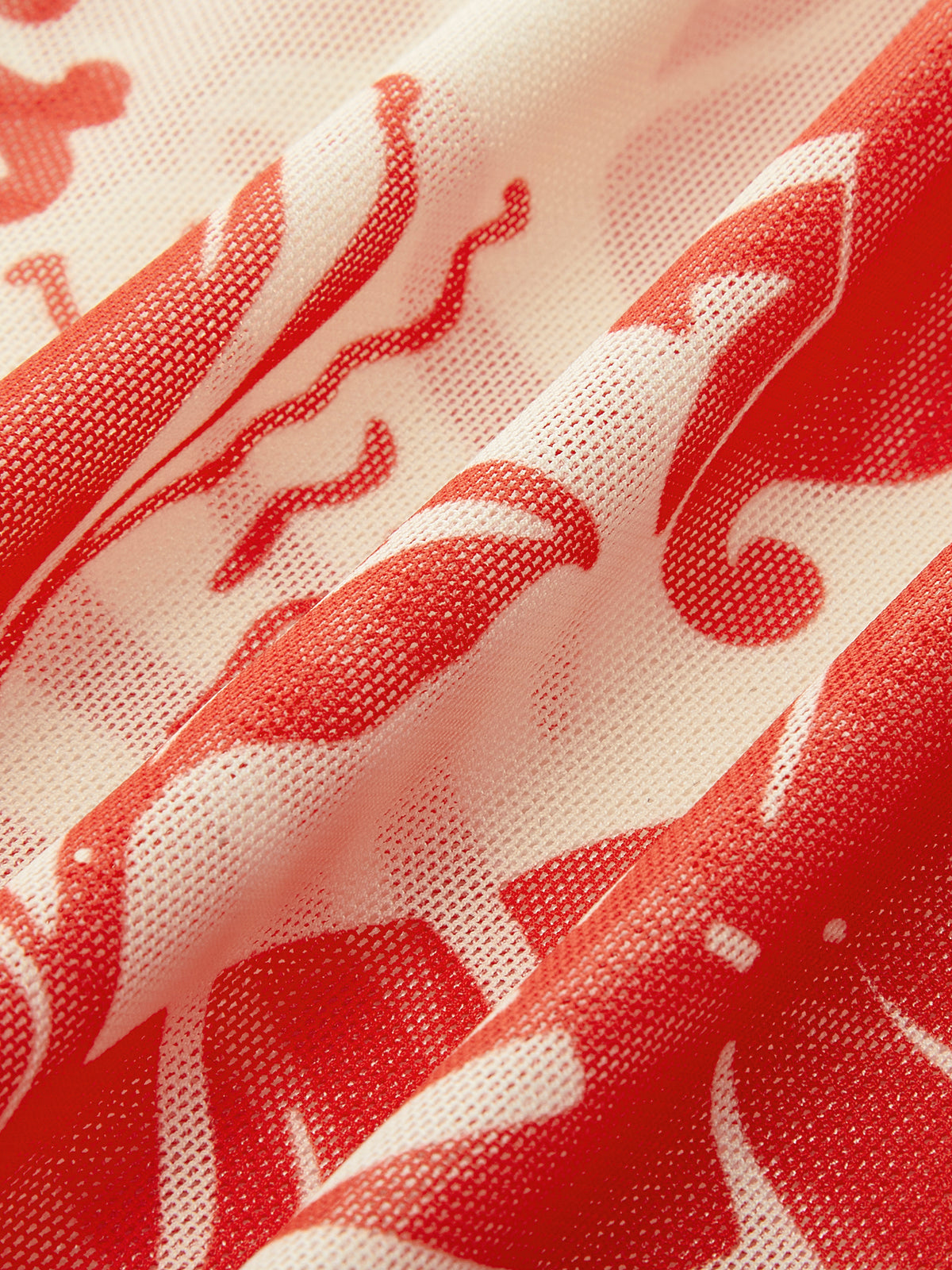 Mesh Printed Cover-up kjol
