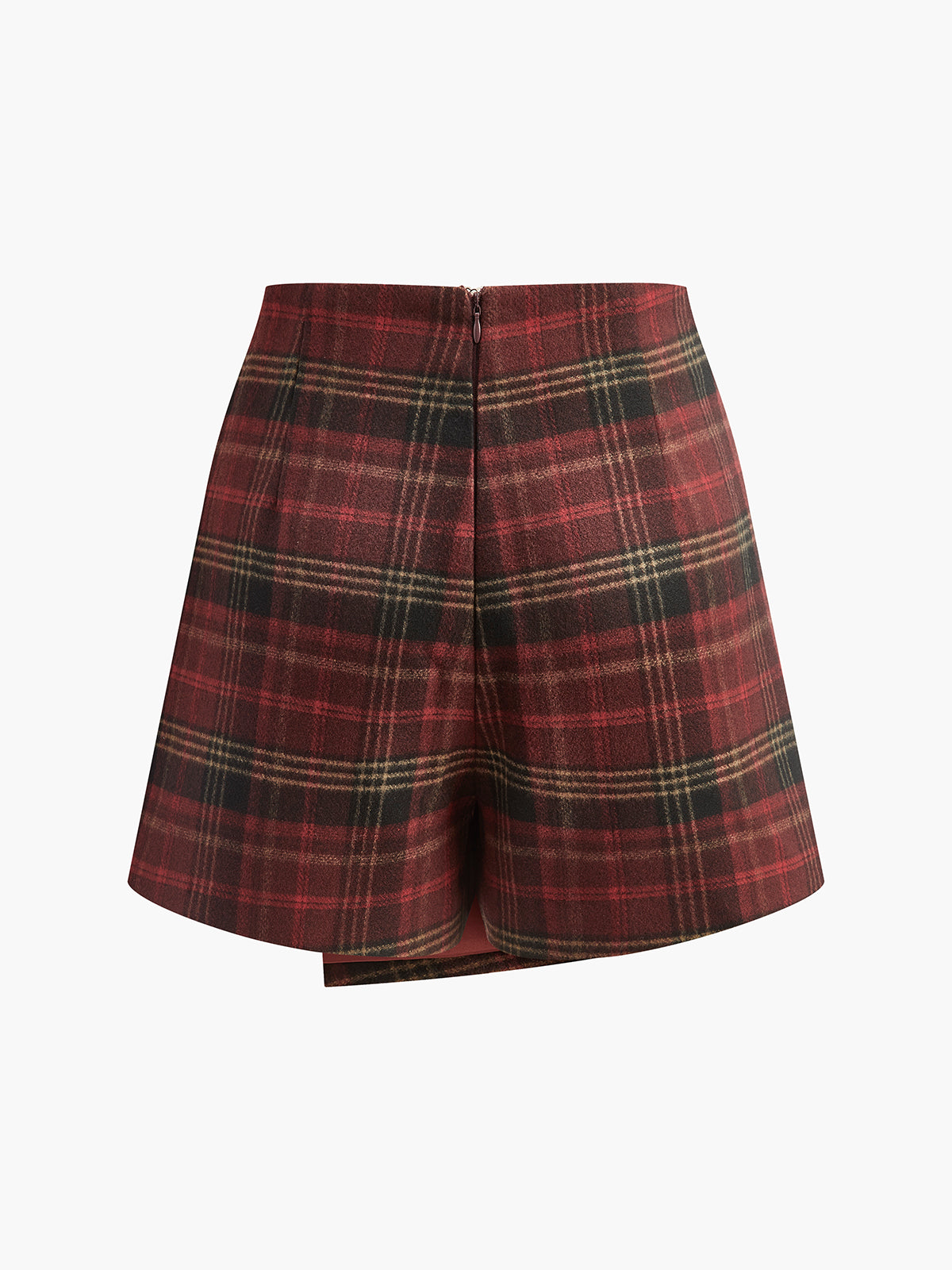 Wickel-Mini-Skort mit Schachbrettmuster