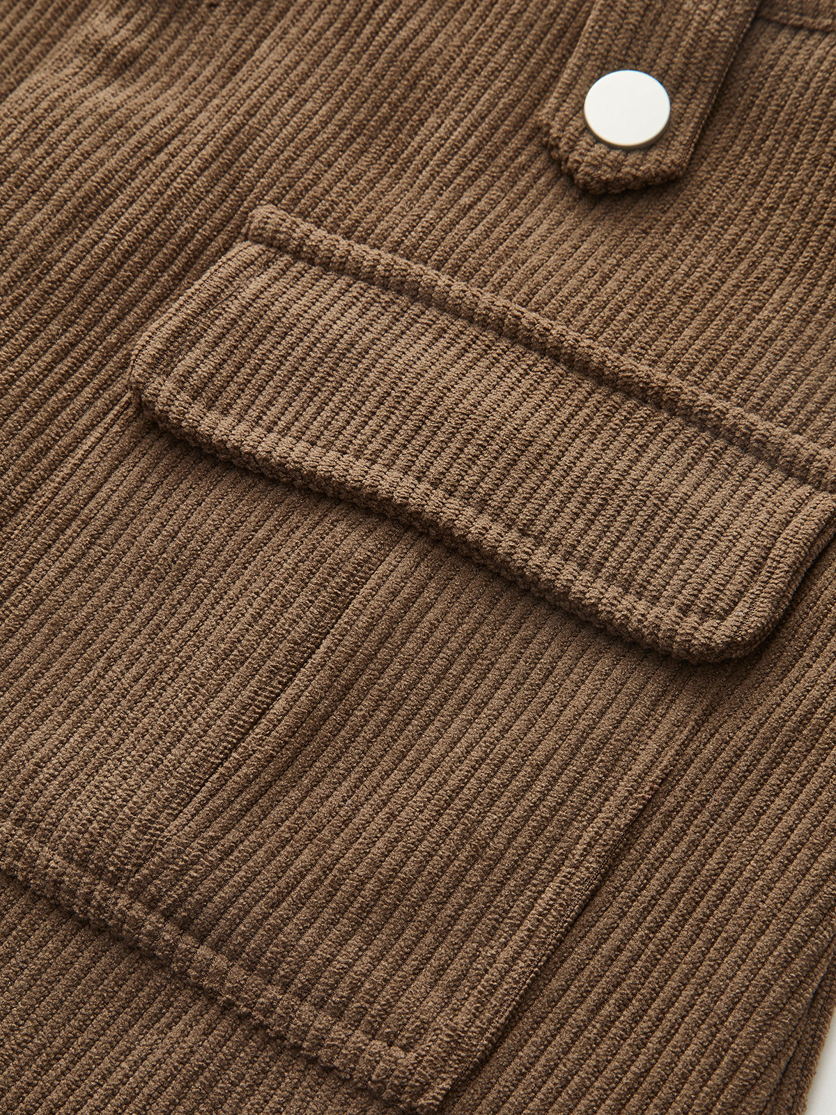 Cord-Skort mit Taschen und Gürtel