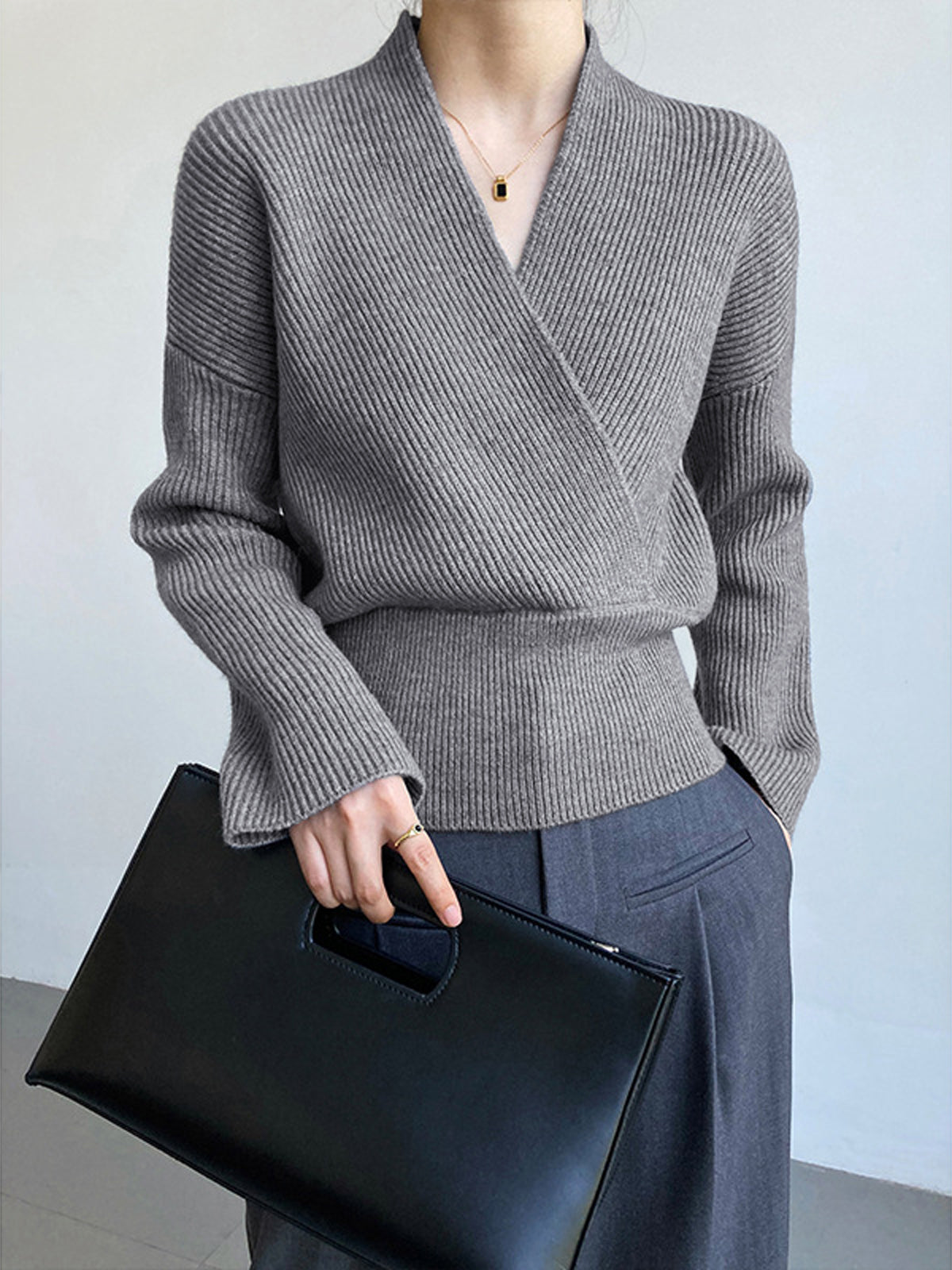 She's Effortless Wrap-tröja 