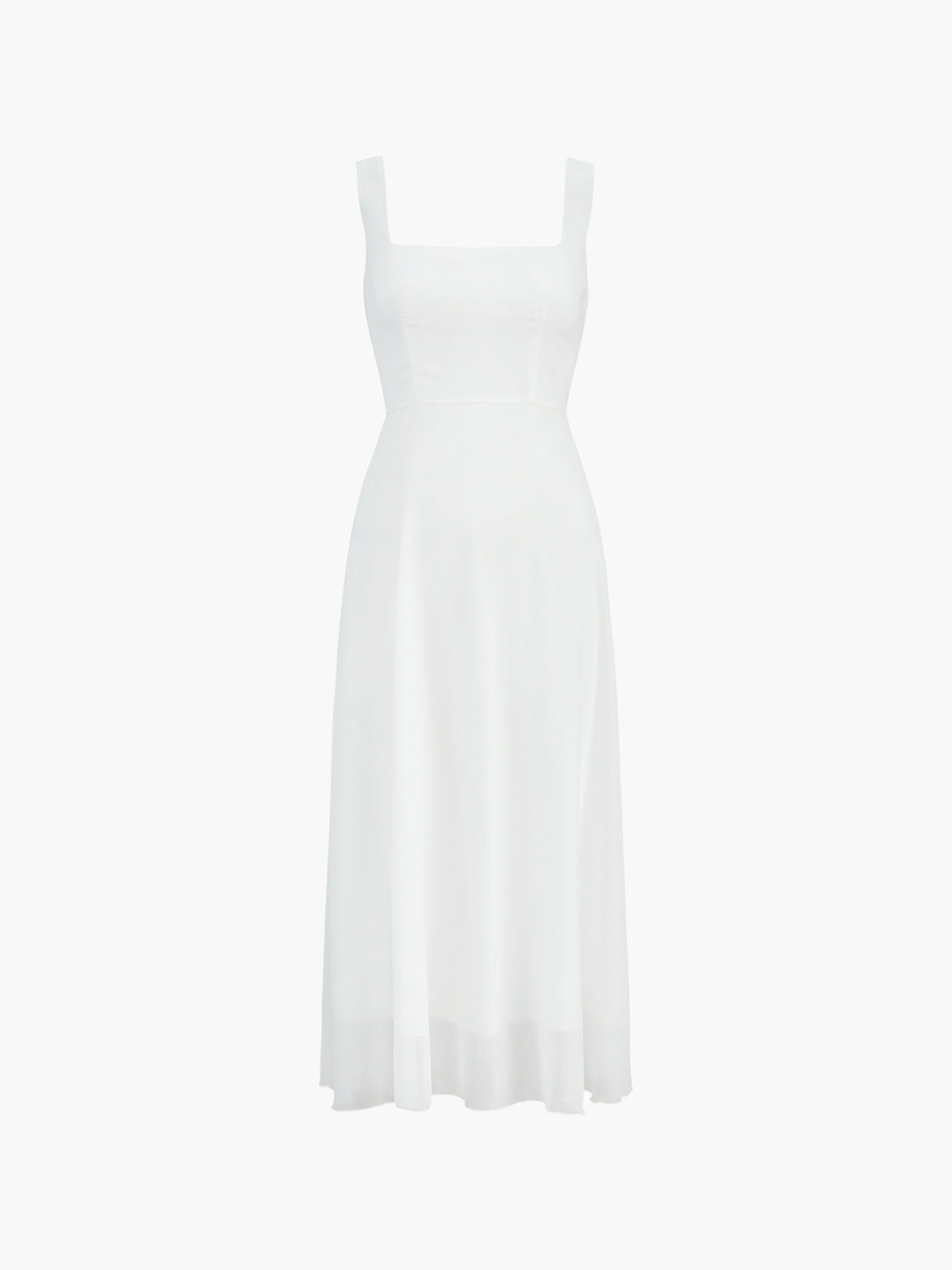 Halbtransparentes langes Camisole-Kleid 