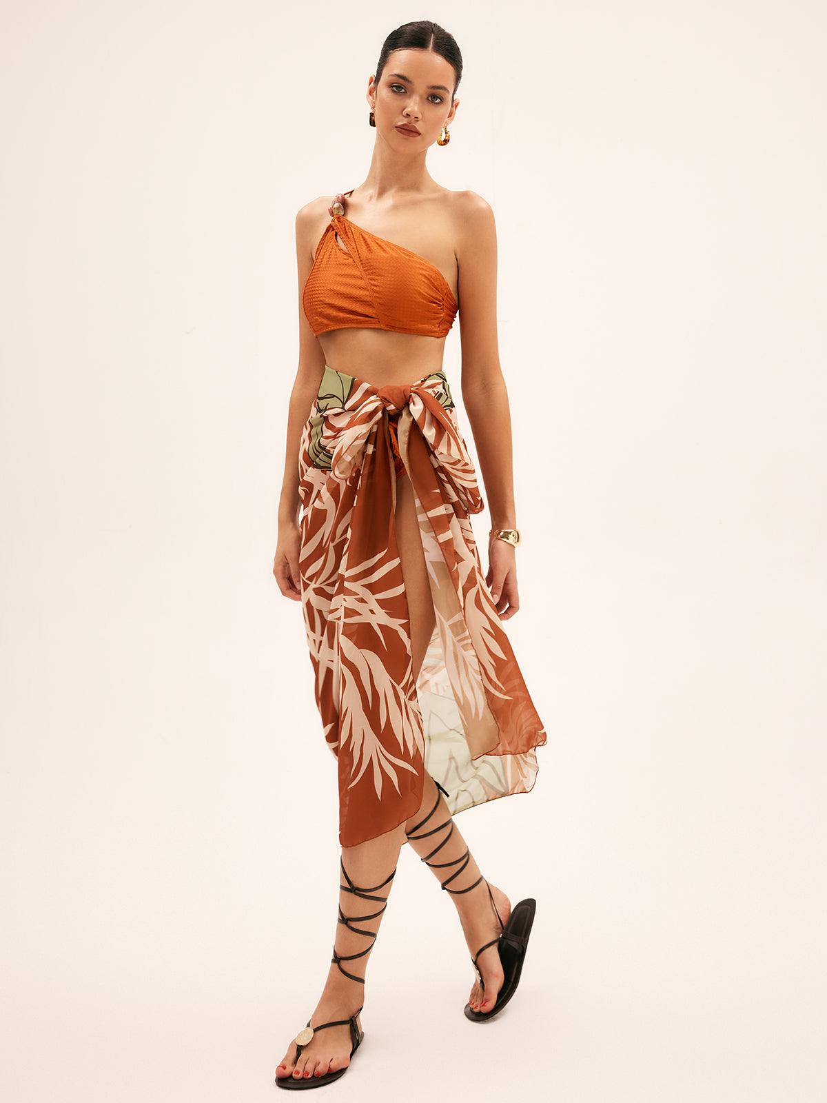 Bedruckter Chiffon-Überwurfrock „Coconut Grove“ 