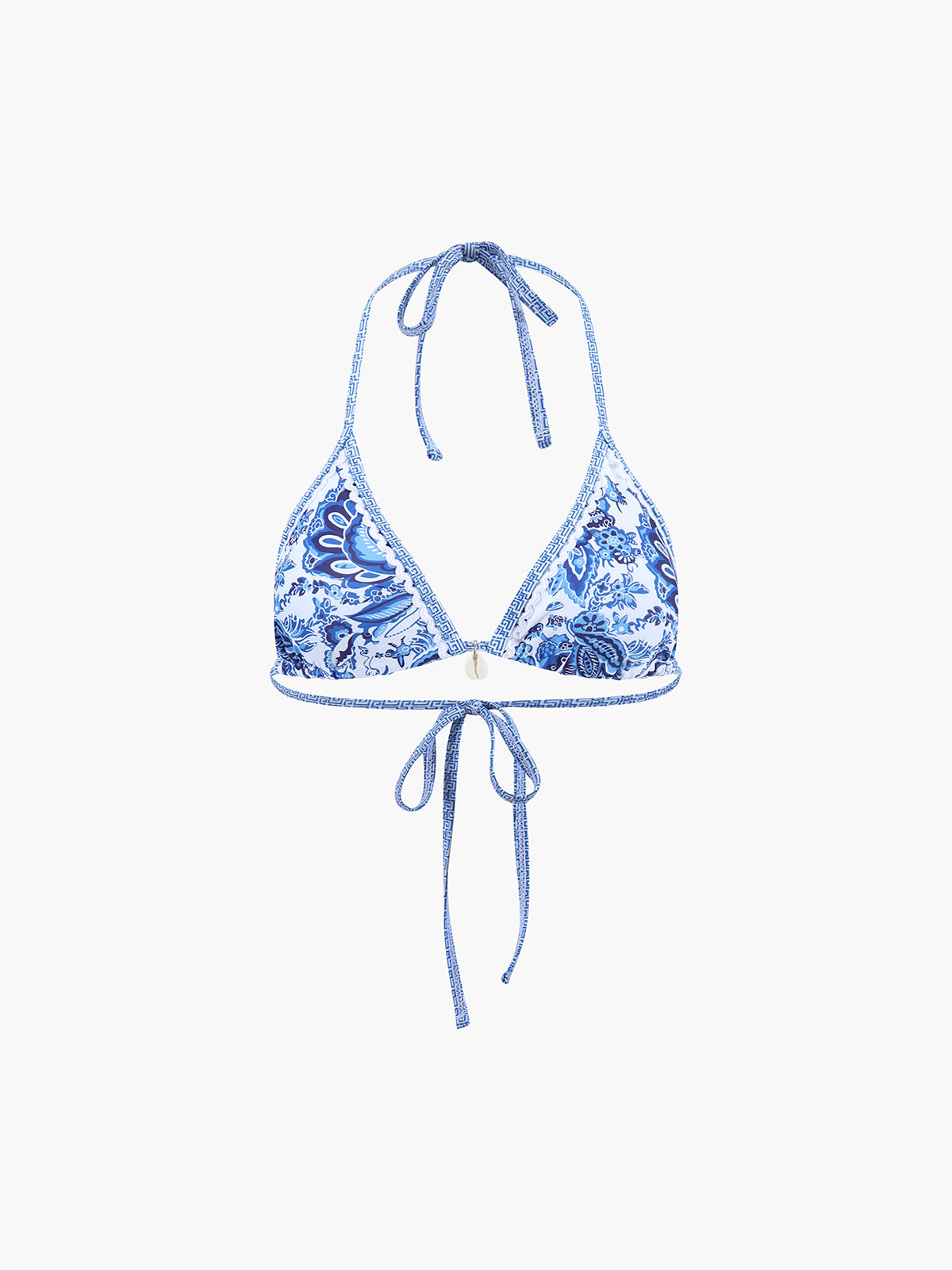 Bedrucktes Neckholder-Bikini-Set mit Knoten