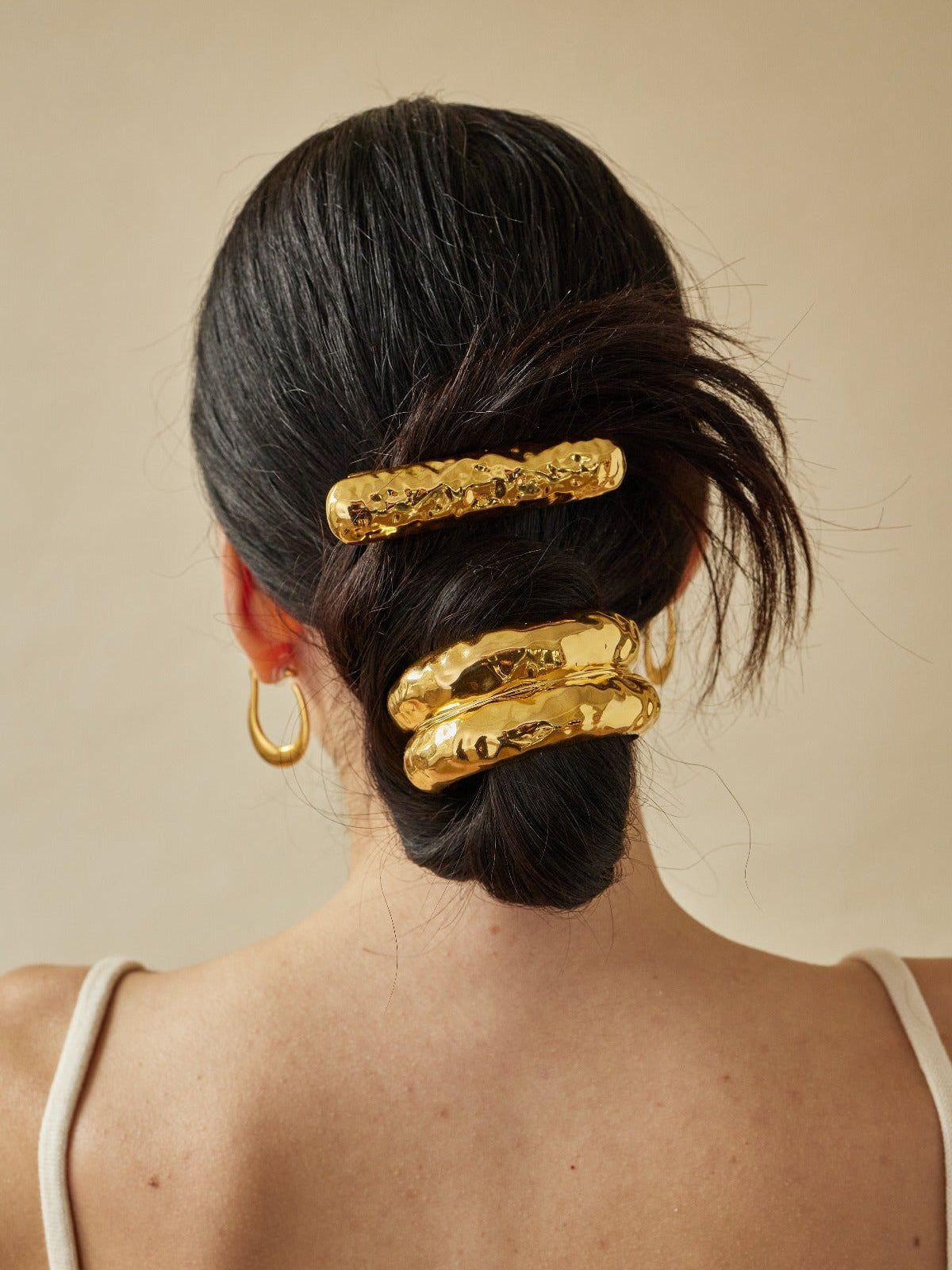 Slät U-format svart gummiband 