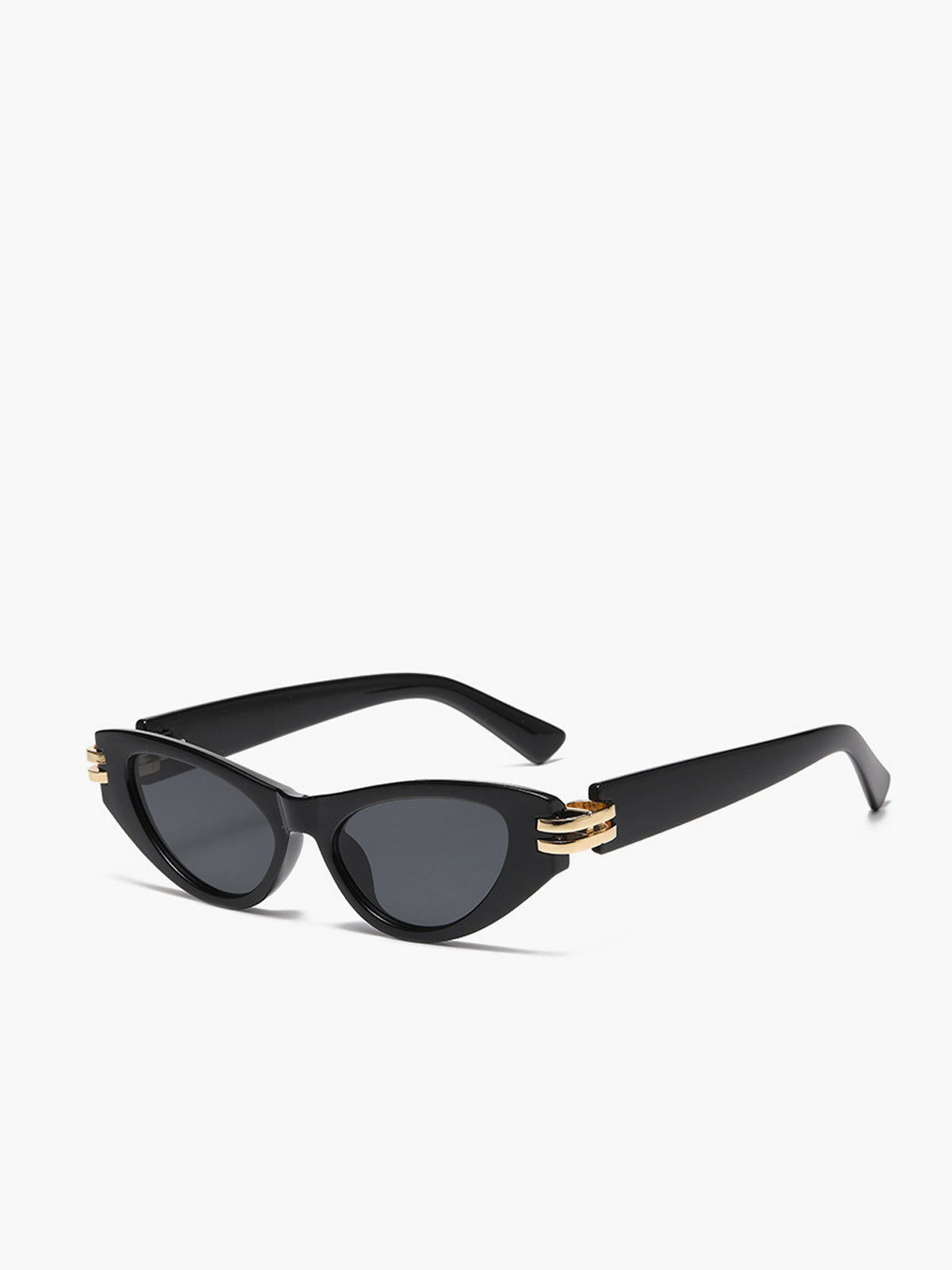 Cat-Eye-Sonnenbrille mit schwarzem Rahmen 