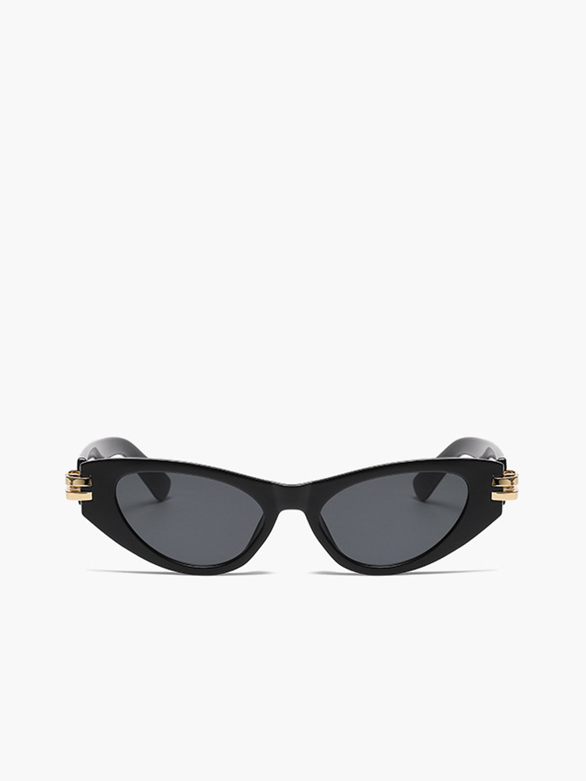 Cat-Eye-Sonnenbrille mit schwarzem Rahmen 