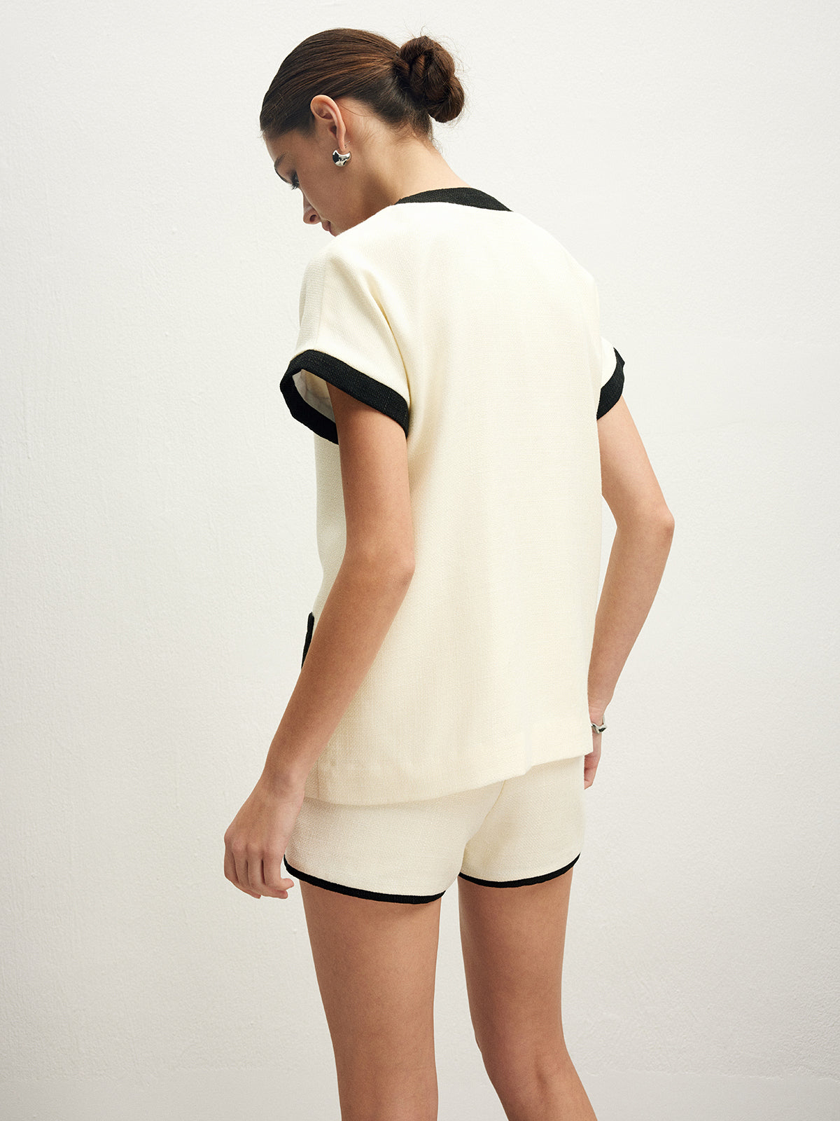 Shorts mit kontrastierenden Taschen 