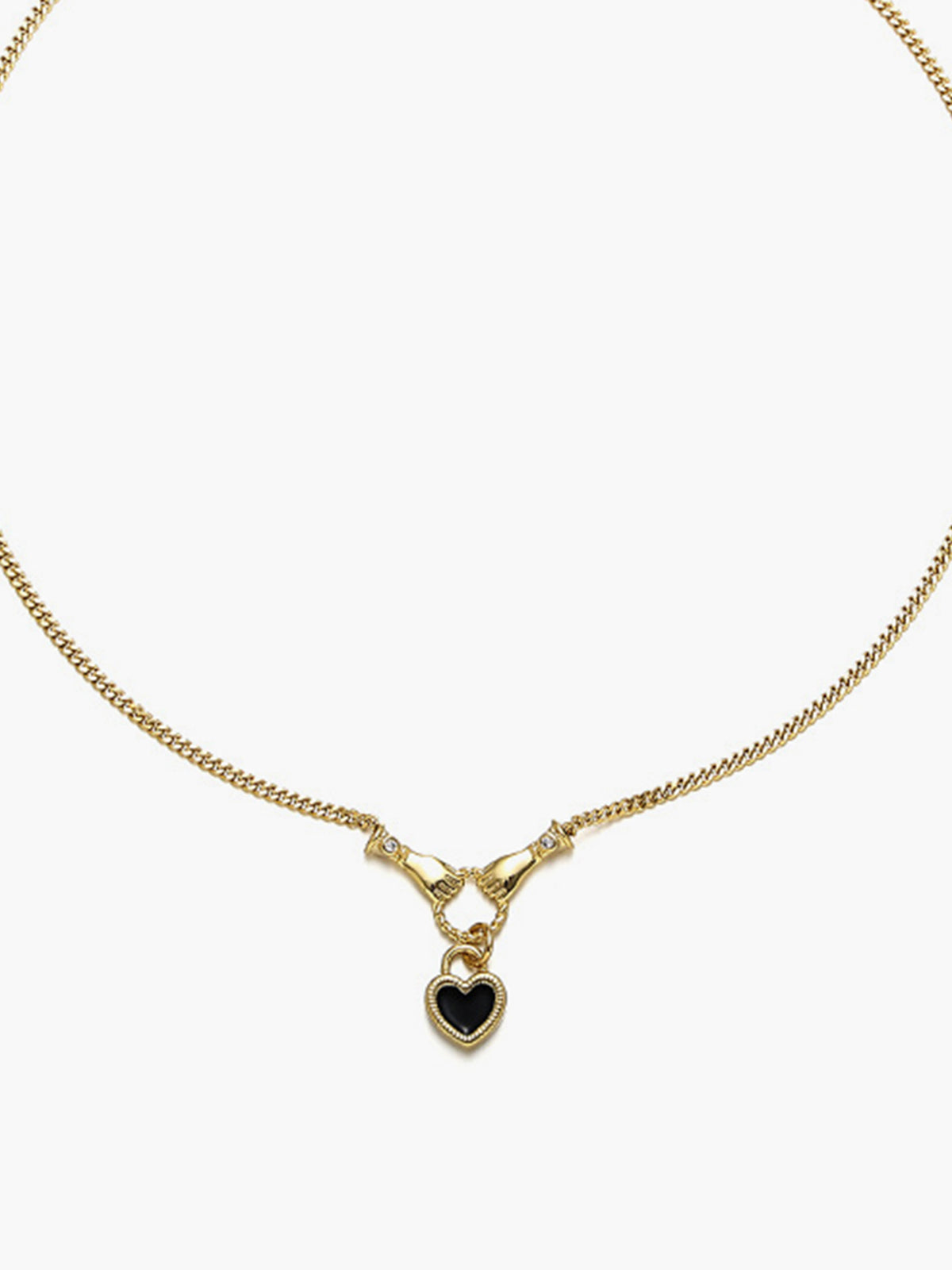Händer Hjärta Hänge Halsband 