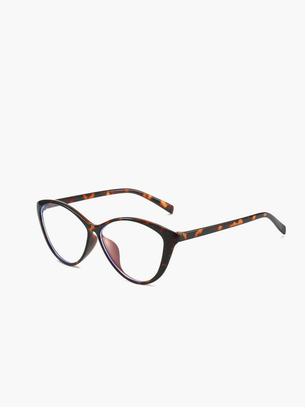 Retro-Cat-Eye-Brille mit Leopardenmuster 
