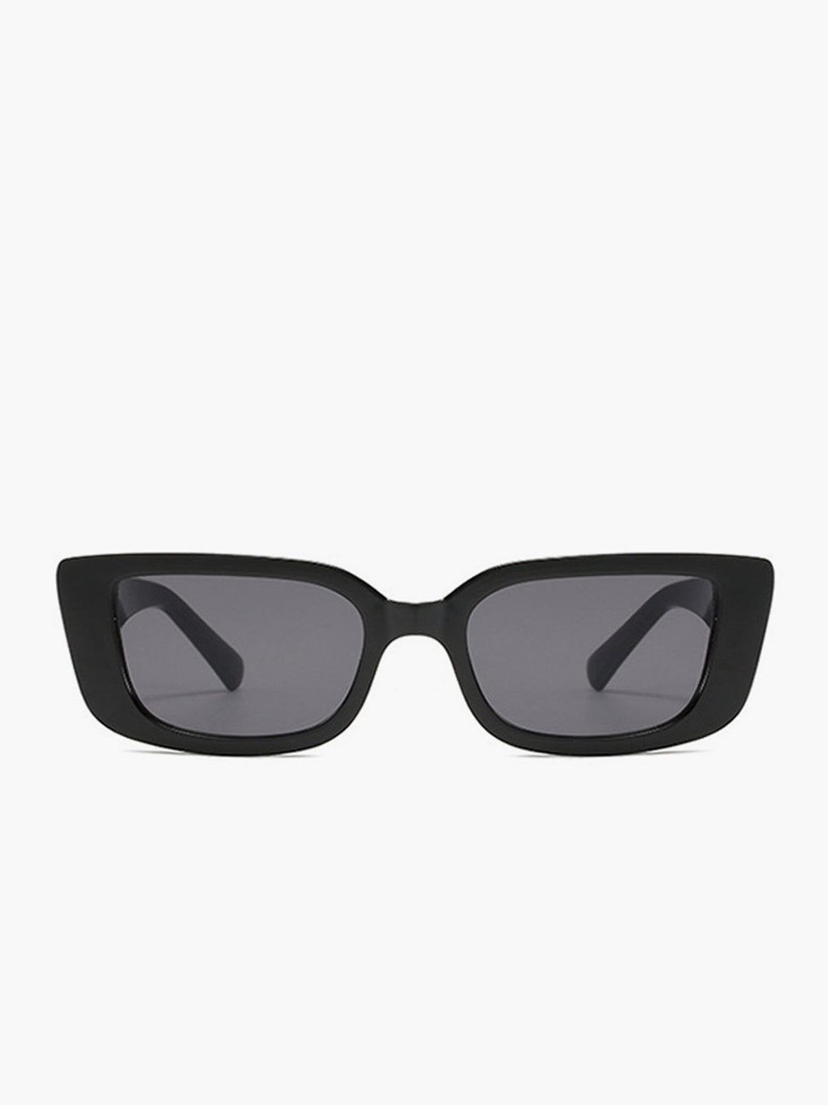 Eckige Sonnenbrille mit V-Detail 