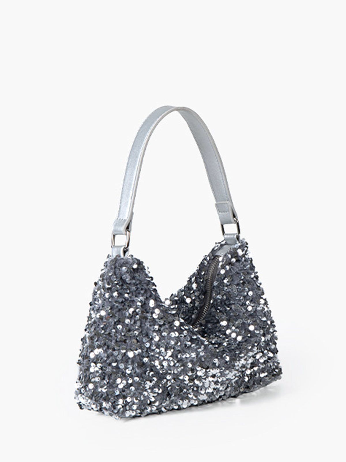 Achseltasche mit Samtpailletten 