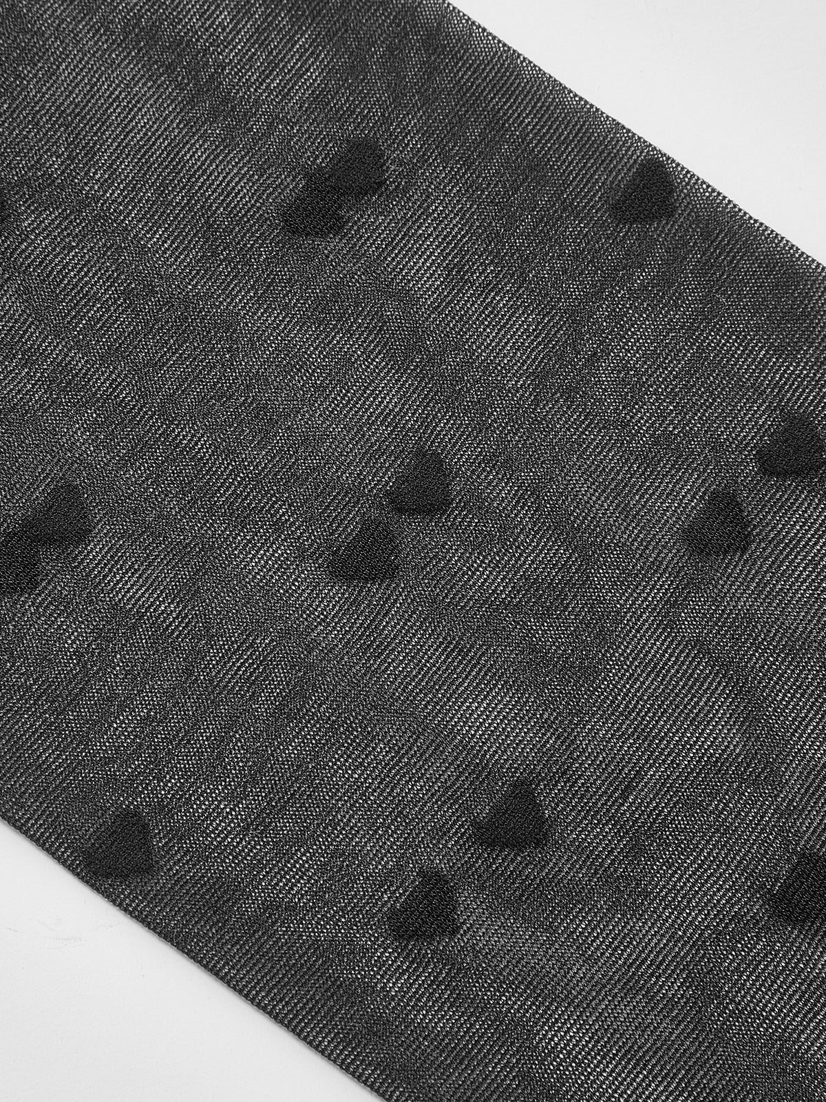 Transparente Strumpfhose mit Herzmuster 