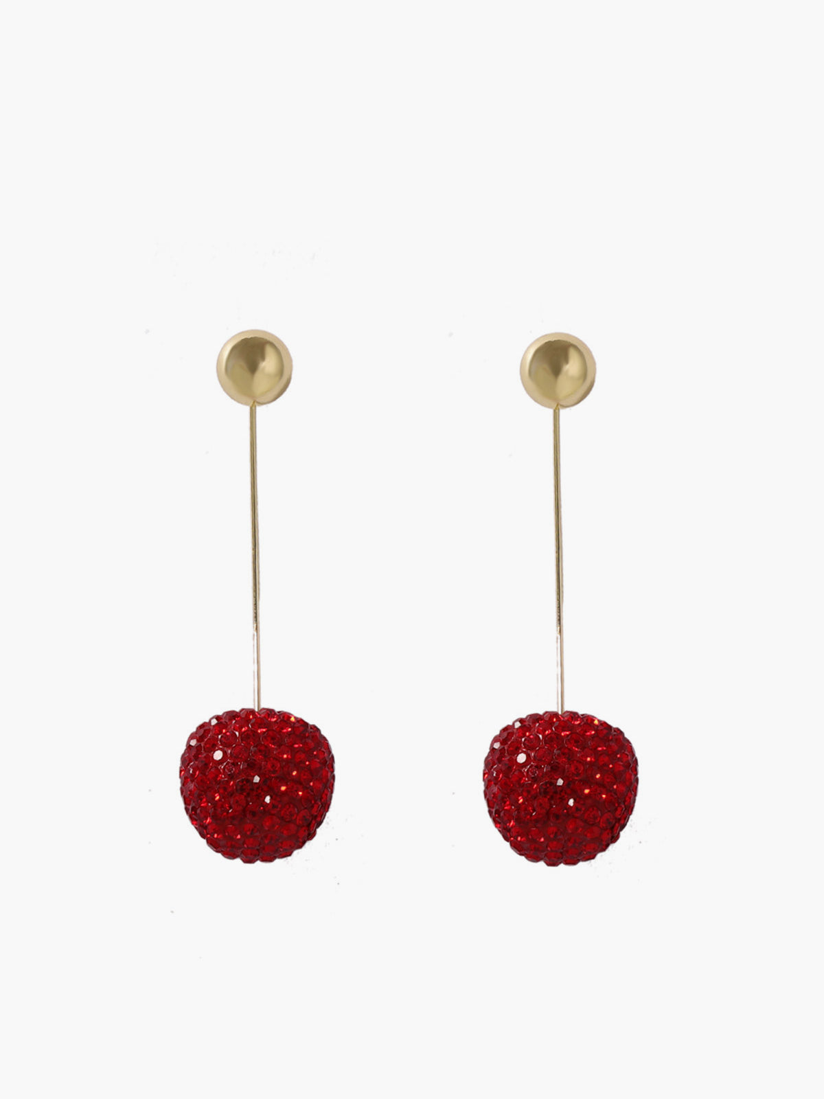 Strass Kirsche Ohrstecker 