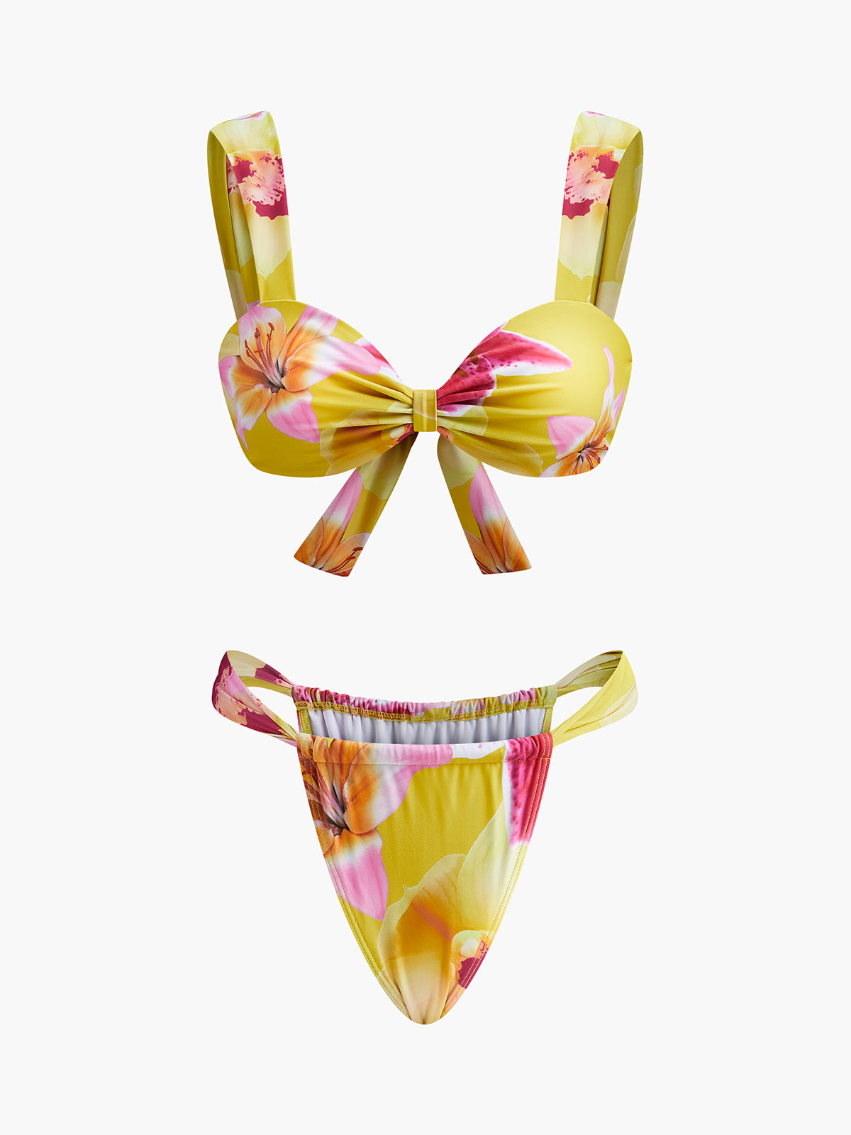 Bikiniset med blommönster i jersey 