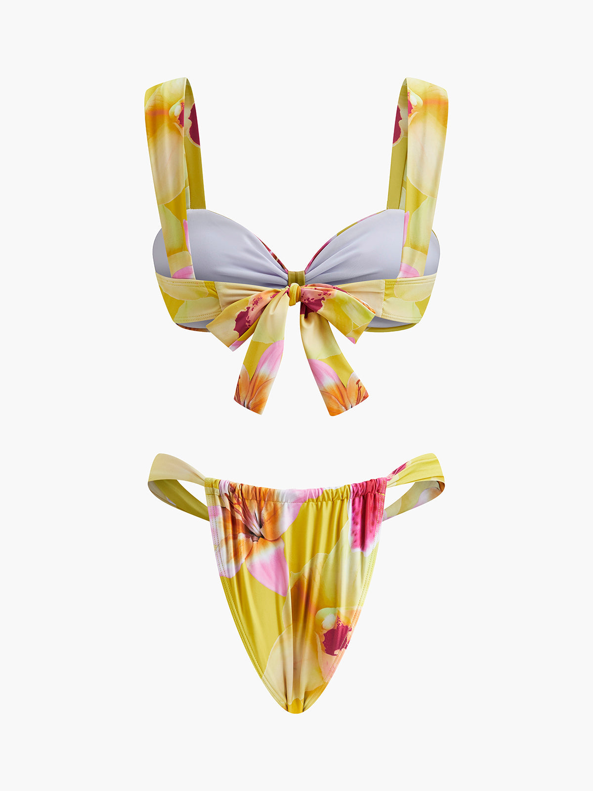 Bikiniset med blommönster i jersey 