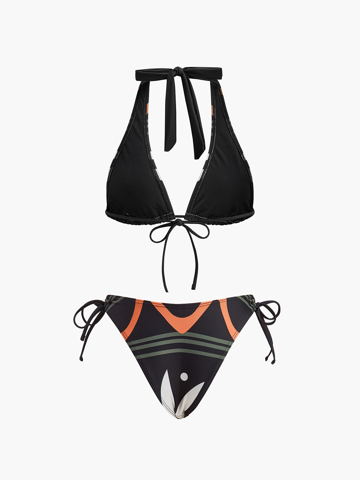 Bikiniset med halterneck och knytband 
