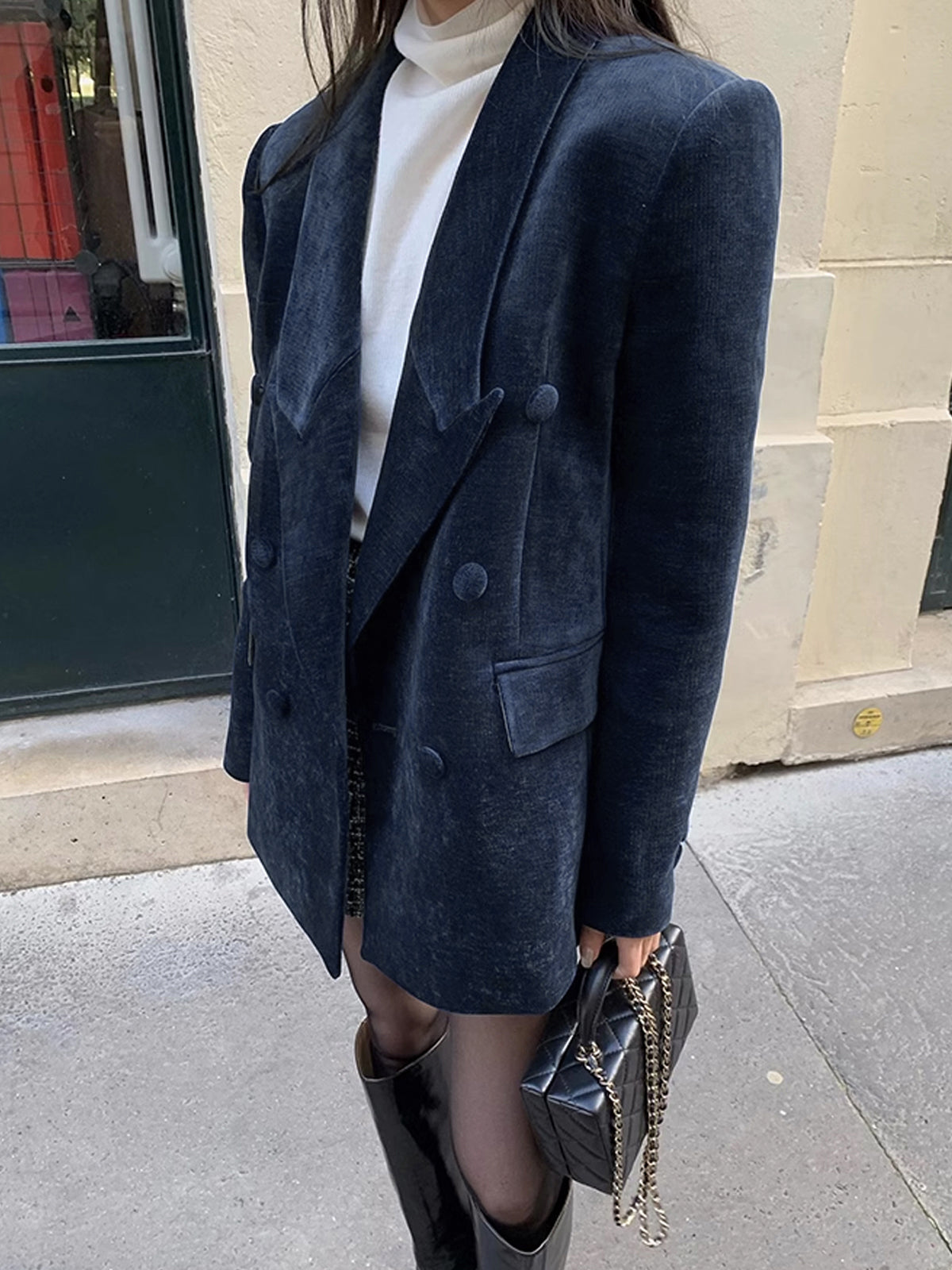 Elegant kavaj med knappar 