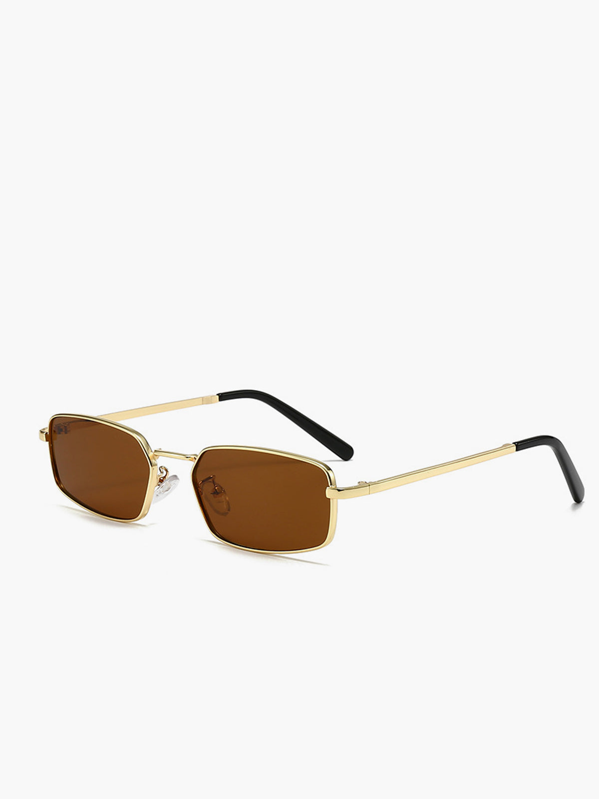 Retro-Sonnenbrille mit quadratischem Metallrahmen 