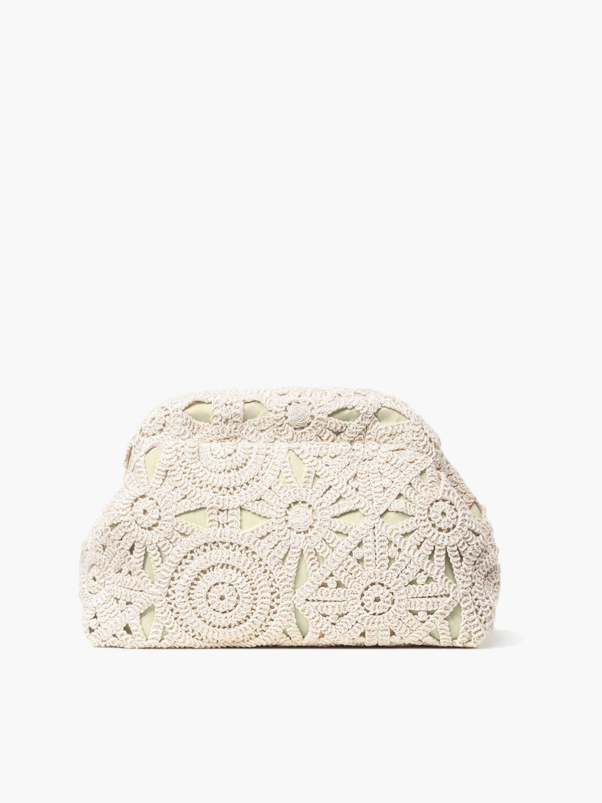 Clutch aus Häkelspitze 