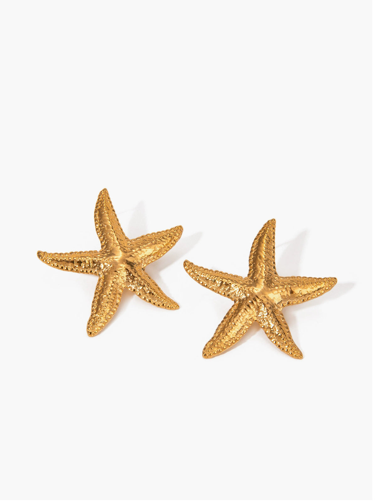 Goldene Seestern-Ohrstecker 
