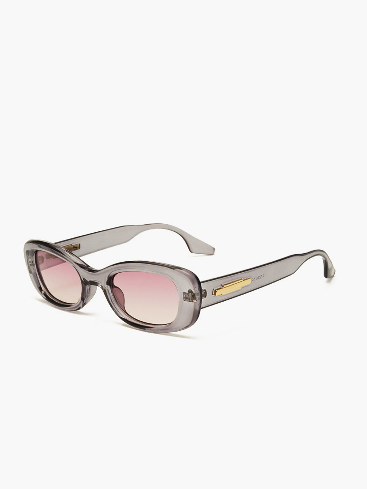 Sonnenbrille mit kristallfarbenem Rahmen 