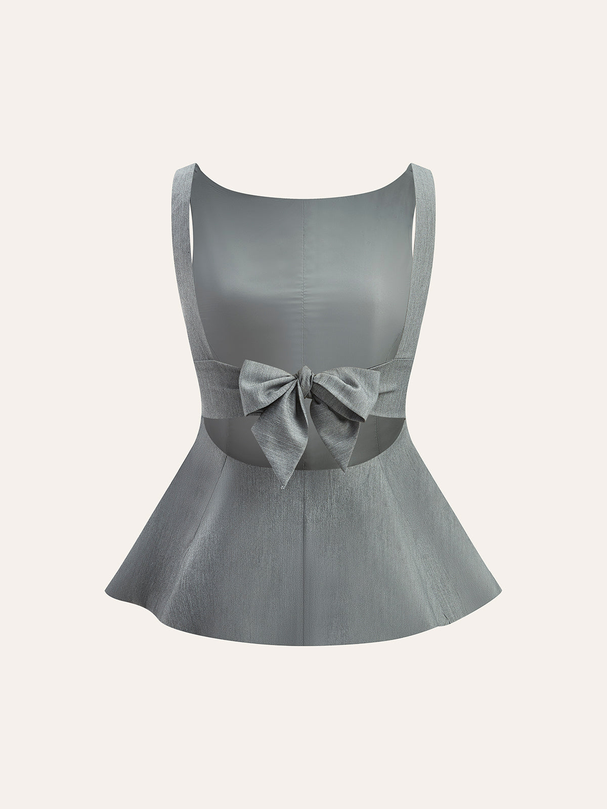 Rosettdetalj Peplum Topp