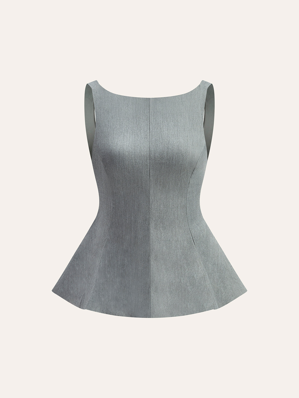 Rosettdetalj Peplum Topp