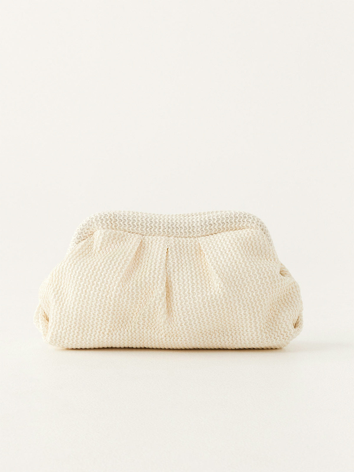 Gewebte Clutch mit Wolken-Motiv 