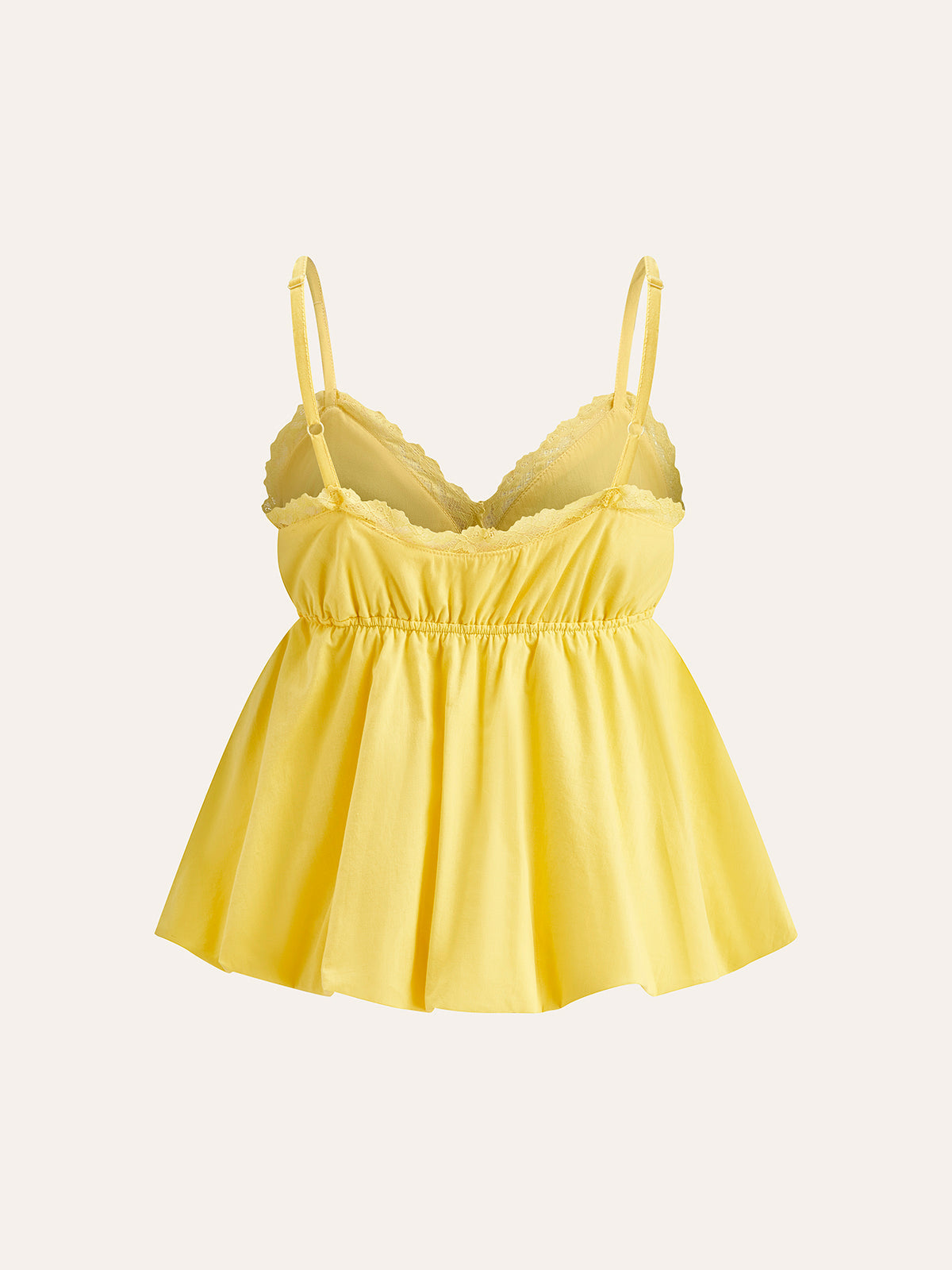 Spetskantad V-ringad Cami-topp 